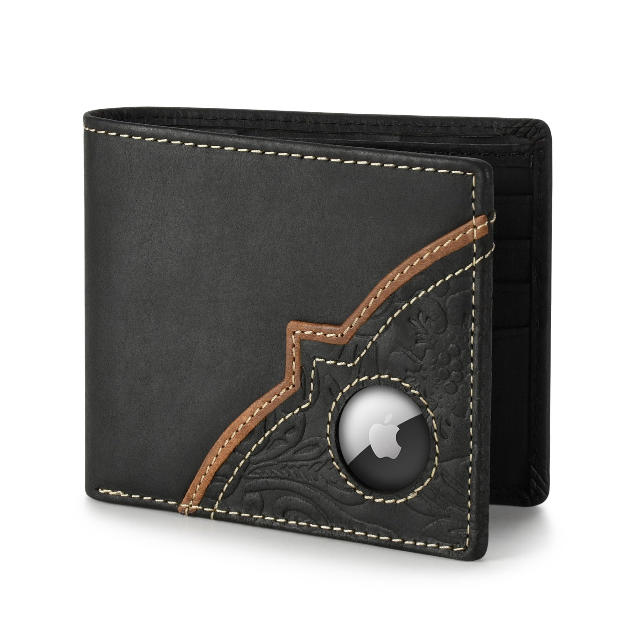 Slim AirTag Wallet for Men – RFID Blocking Leather Bifold - Abbycart