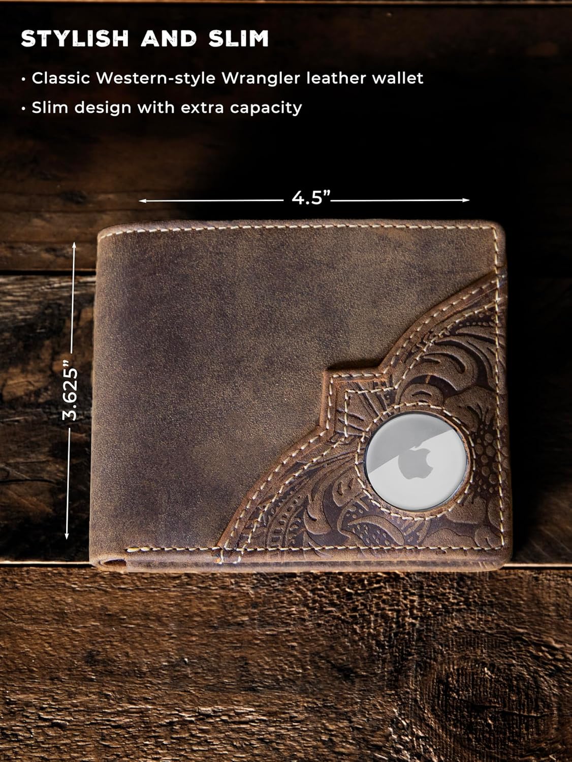 Slim AirTag Wallet for Men – RFID Blocking Leather Bifold - Abbycart