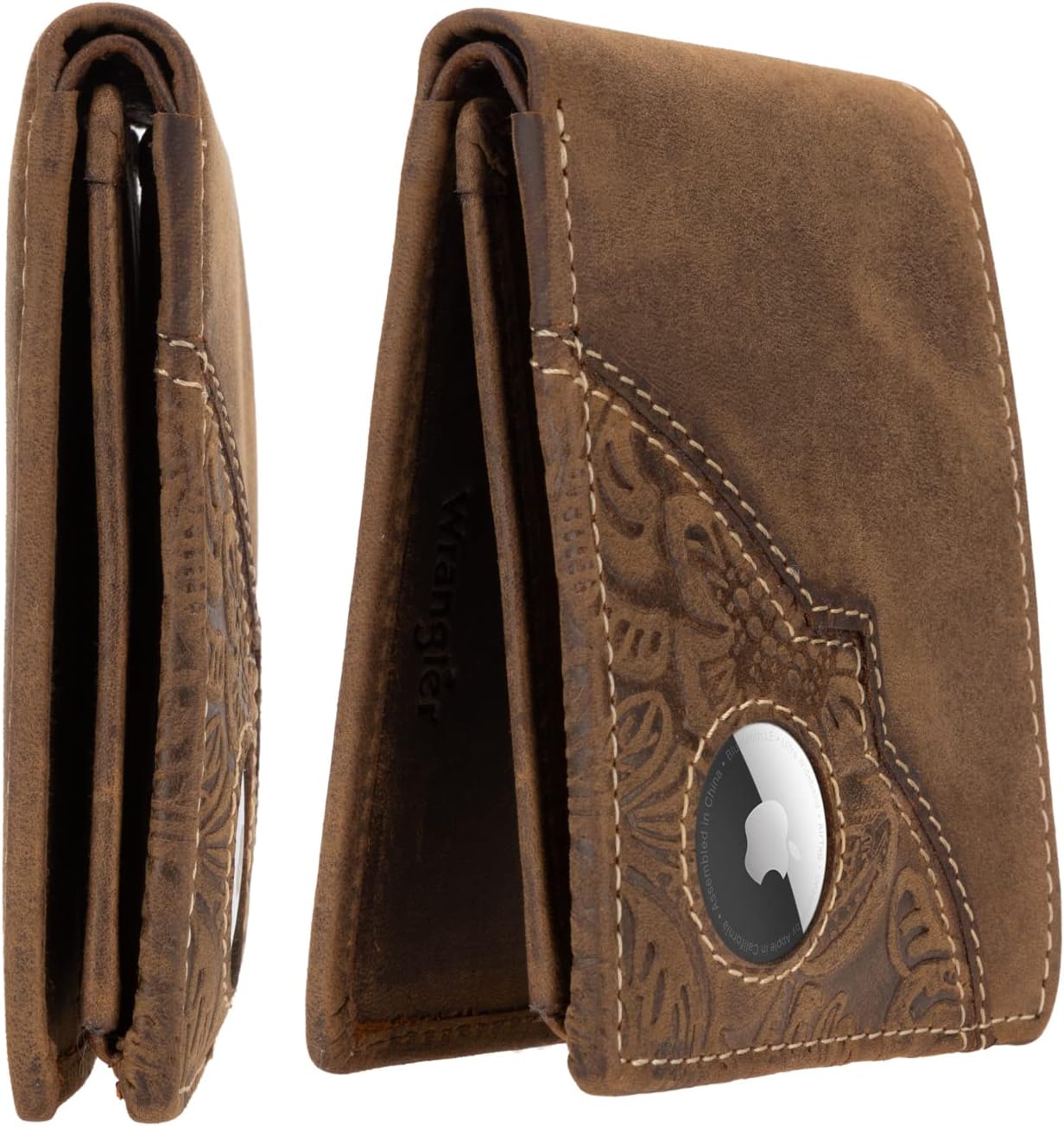 Slim AirTag Wallet for Men – RFID Blocking Leather Bifold - Abbycart