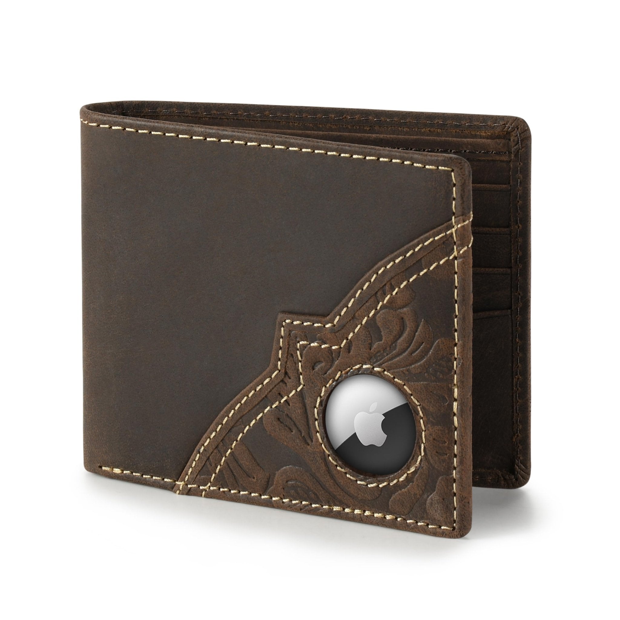 Slim AirTag Wallet for Men – RFID Blocking Leather Bifold - Abbycart
