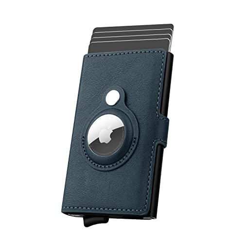 Slim AirTag Wallet for Men – RFID Blocking Leather Credit Card Holder with Quick Access Pop - Up Feature - Abbycart