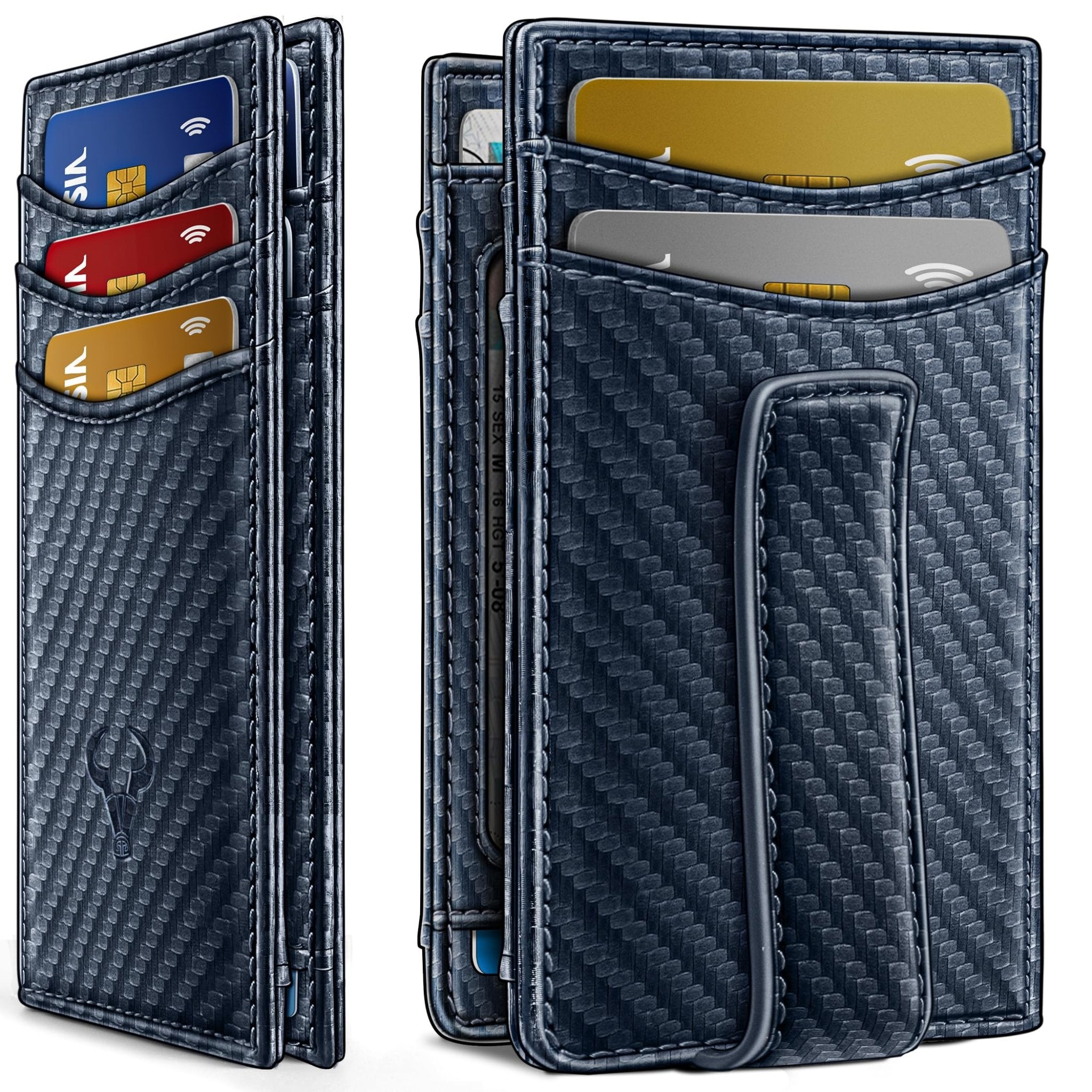 Slim AirTag Wallet for Men RFID Blocking Magnetic Front Pocket