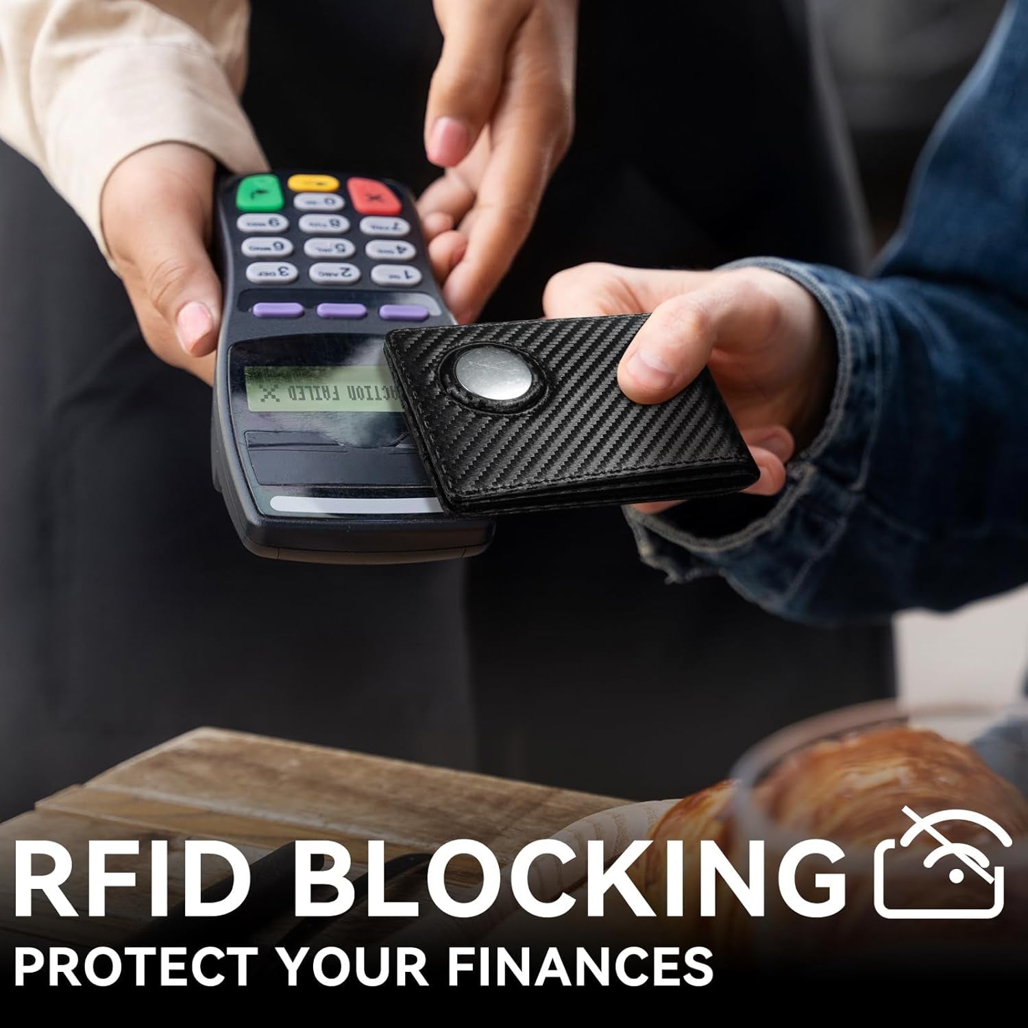 Slim AirTag Wallet for Men – RFID Blocking Minimalist Bifold - Abbycart