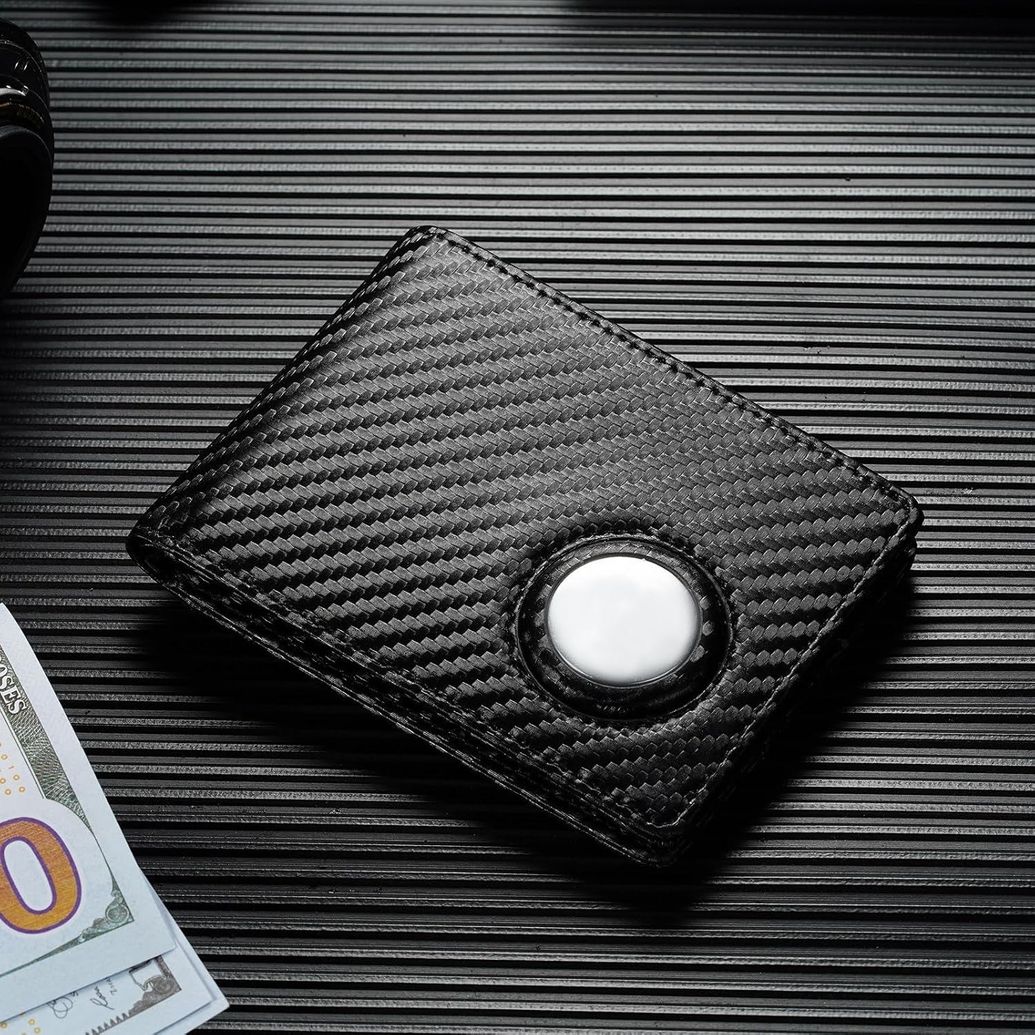 Slim AirTag Wallet for Men – RFID Blocking Minimalist Bifold - Abbycart