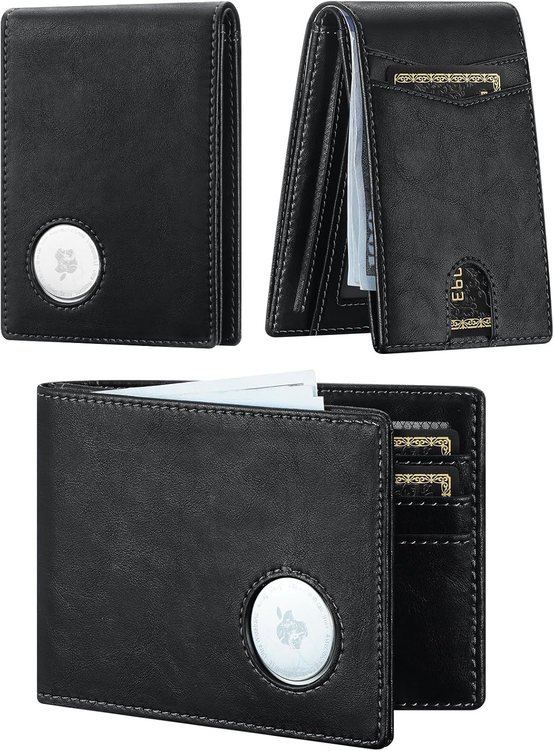 Slim AirTag Wallet for Men – RFID Blocking Minimalist Bifold - Abbycart