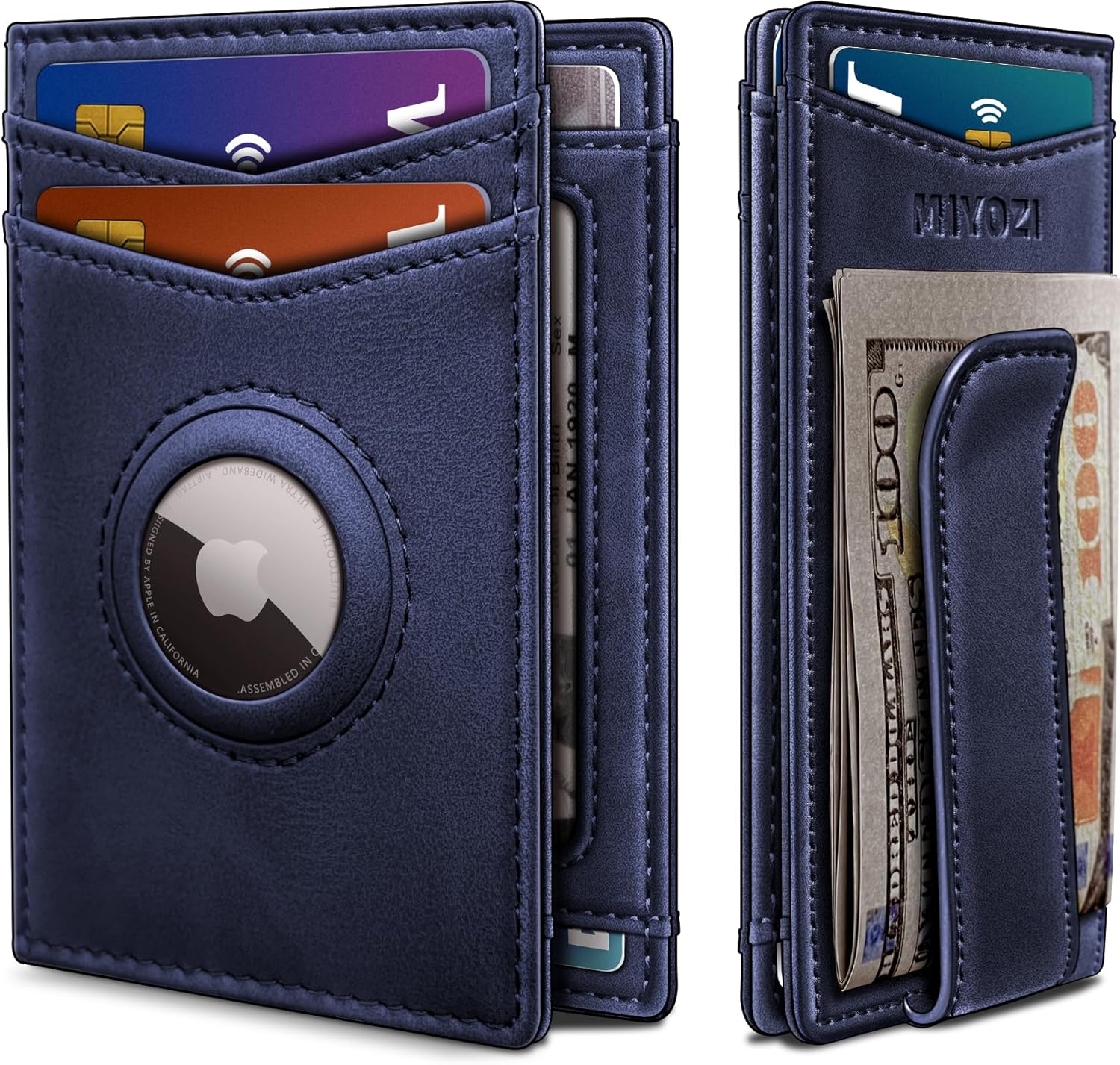 Slim AirTag Wallet for Men with RFID & Money Clip - Abbycart
