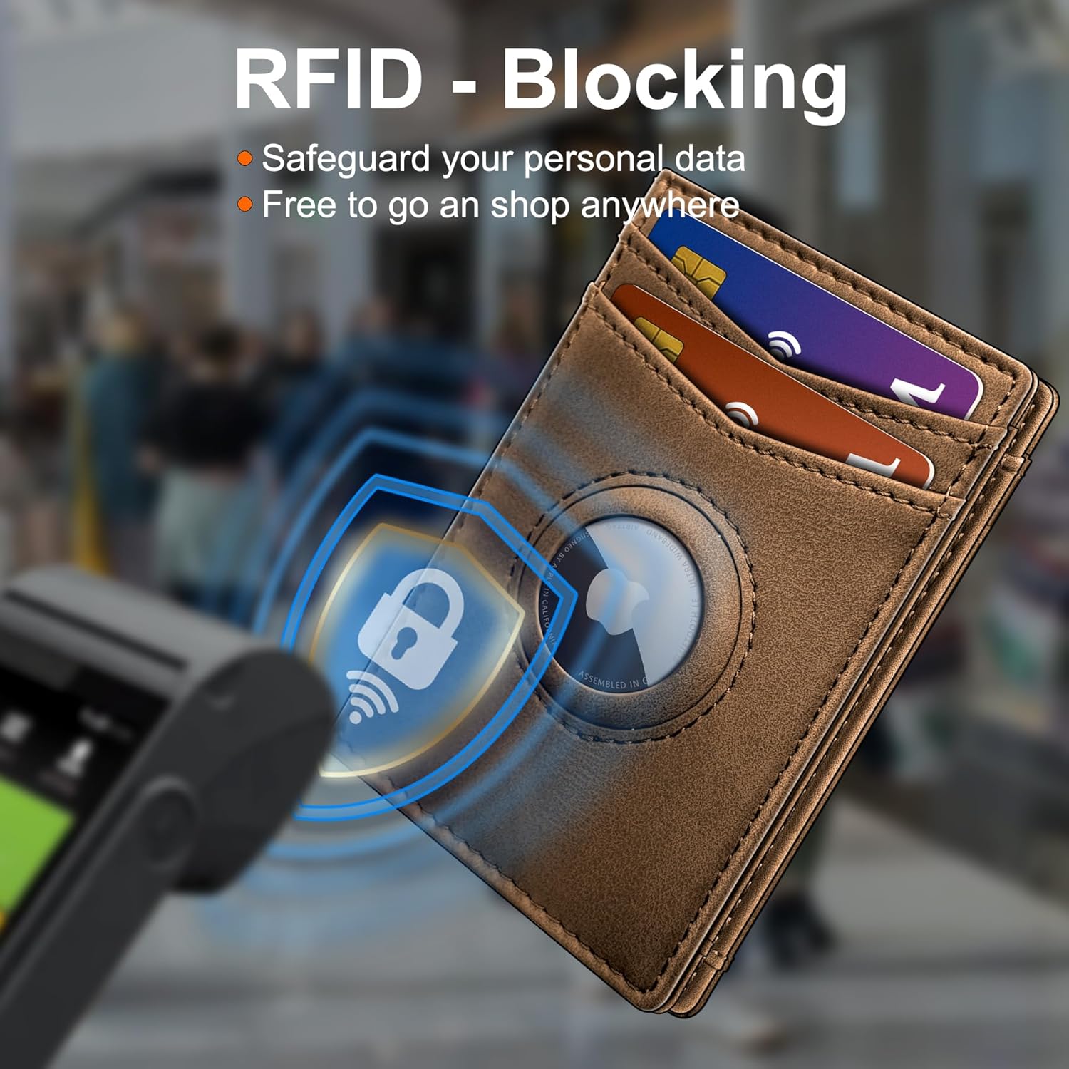 Slim AirTag Wallet for Men with RFID & Money Clip - Abbycart