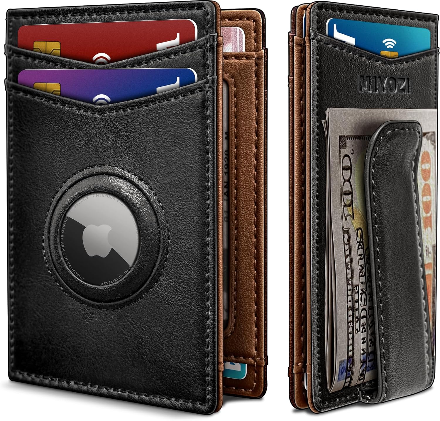 Slim AirTag Wallet for Men with RFID & Money Clip - Abbycart