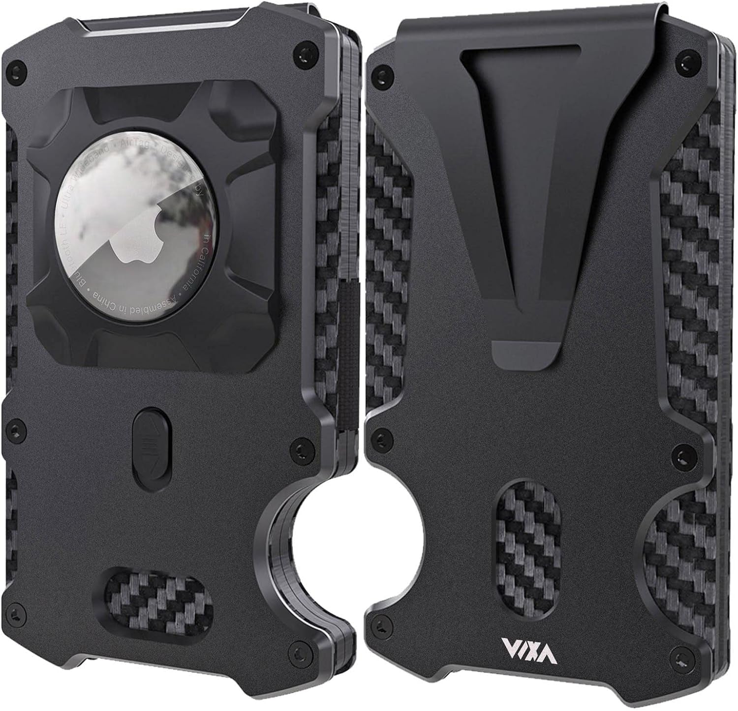 Slim Carbon Fiber Airtag Wallet for Men – RFID Blocking & Minimalist Design - Abbycart