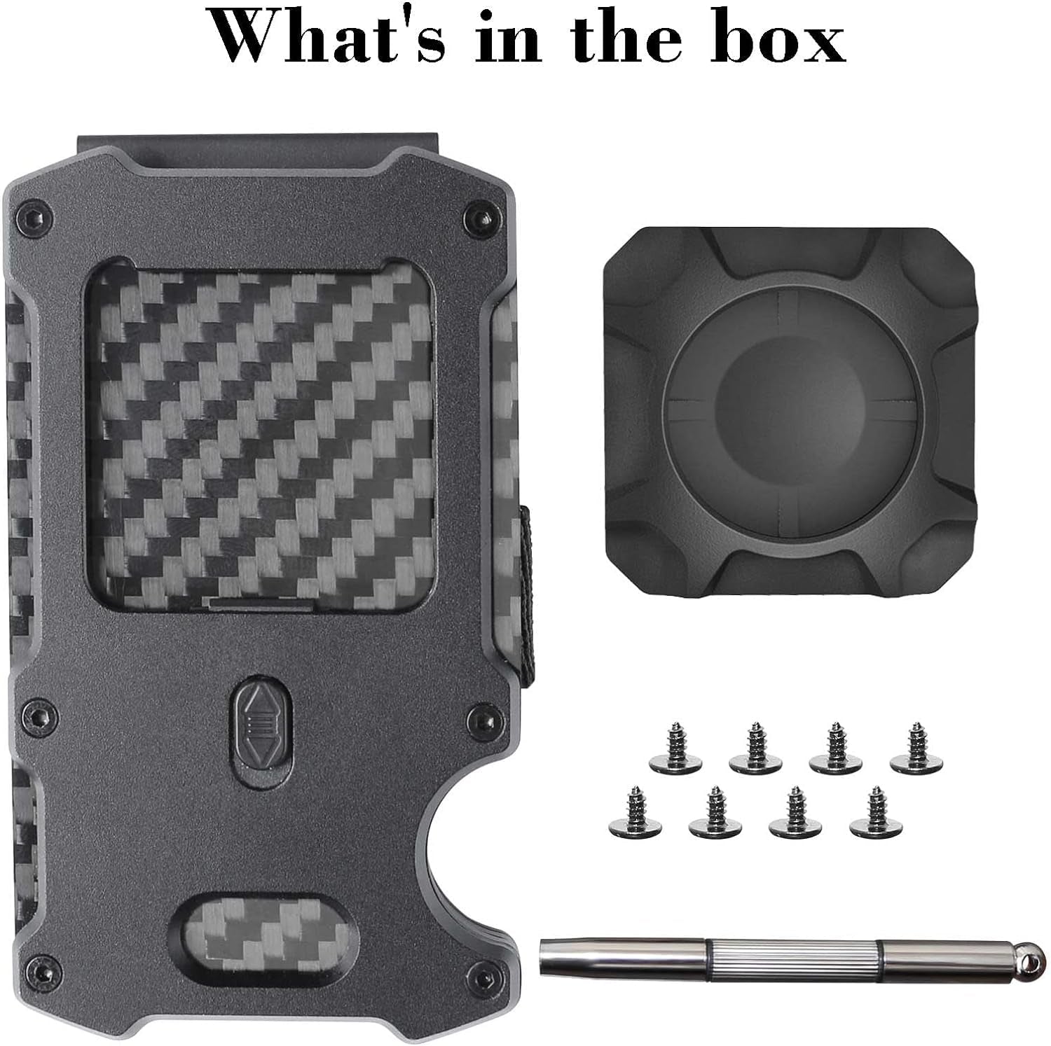 Slim Carbon Fiber Airtag Wallet for Men – RFID Blocking & Minimalist Design - Abbycart