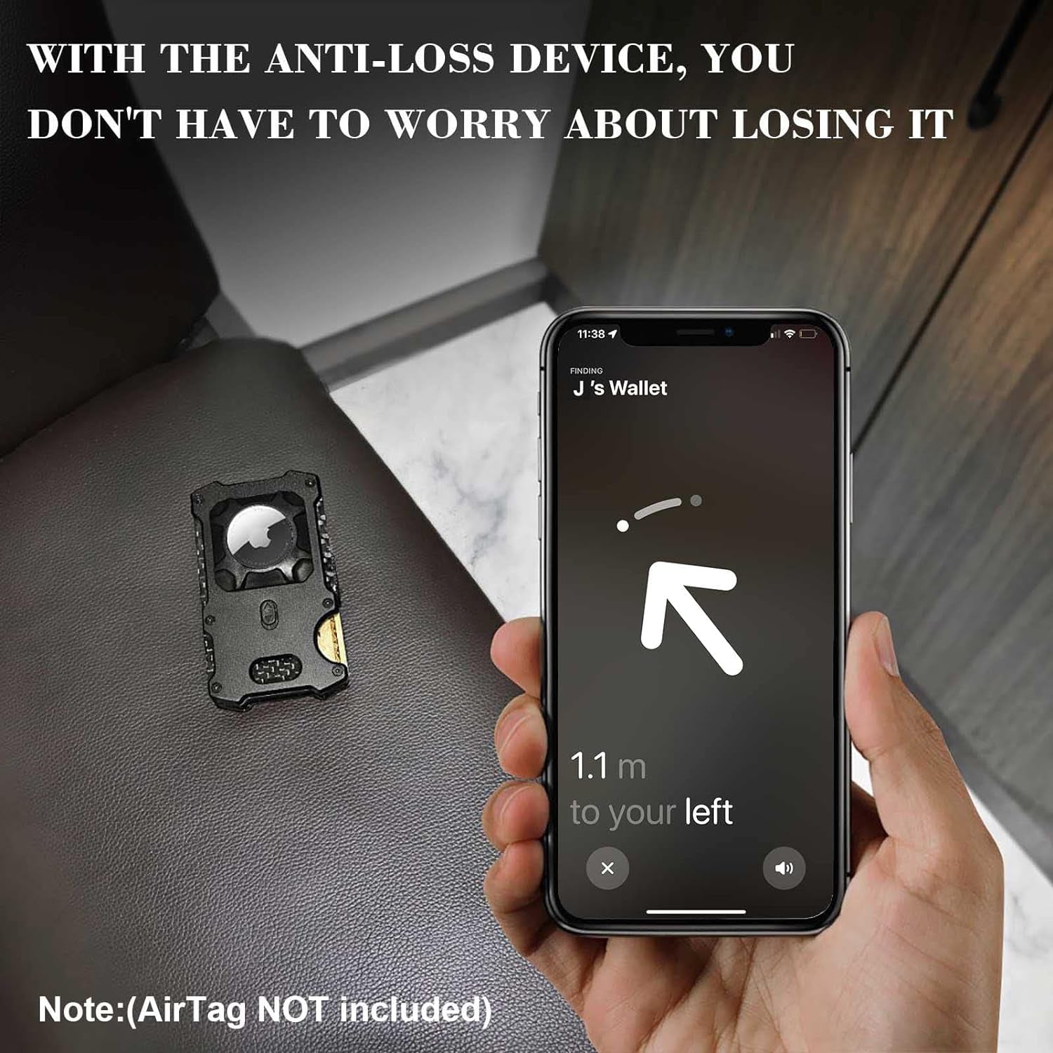 Slim Carbon Fiber Airtag Wallet for Men – RFID Blocking & Minimalist Design - Abbycart