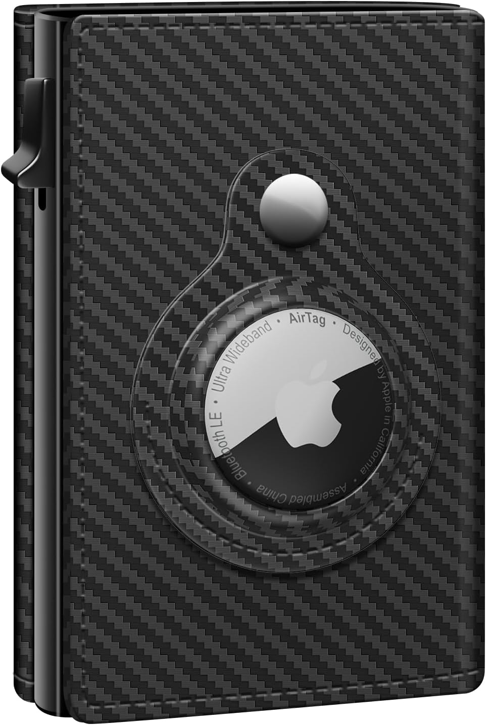 Slim Genuine Leather AirTag Wallet for Men with RFID Blocking - Abbycart