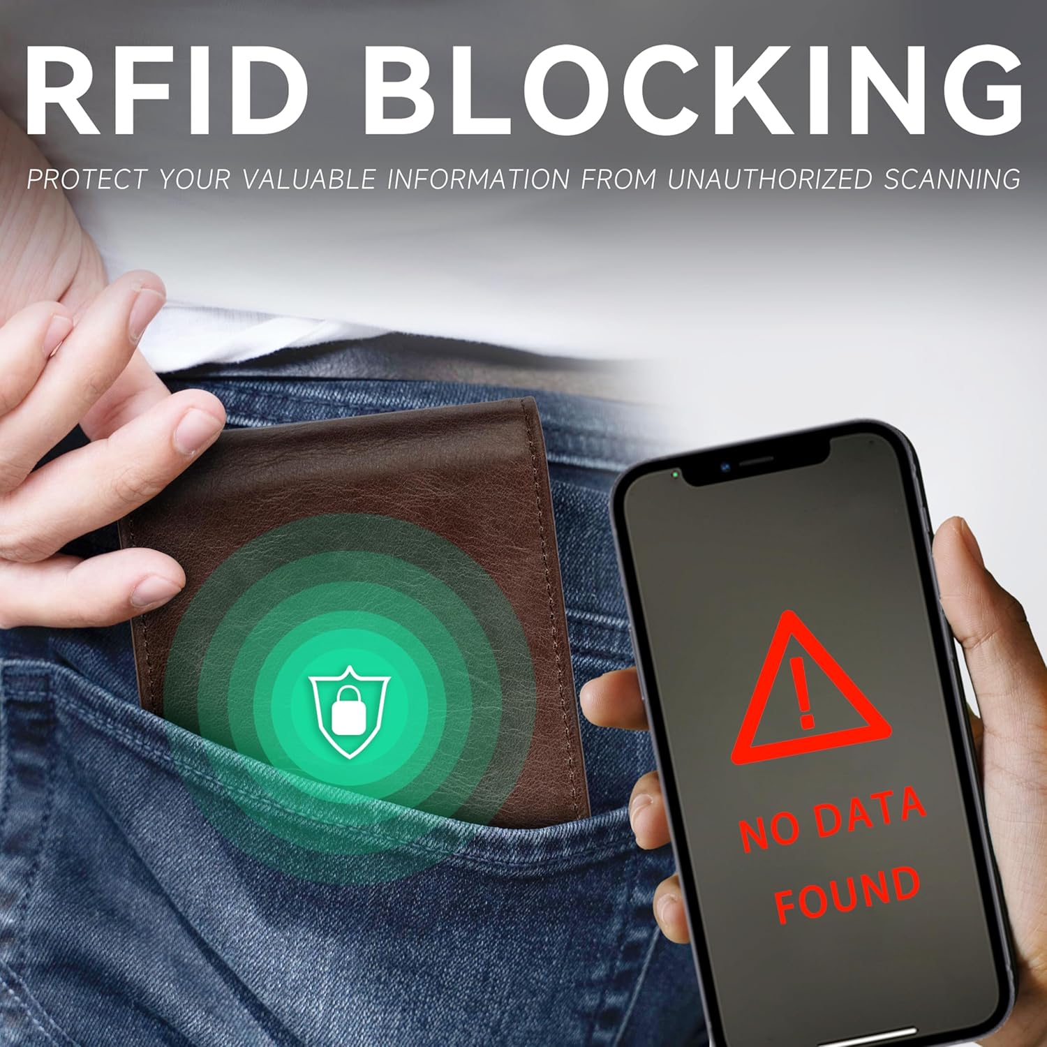 Slim Leather AirTag Wallet for Men – RFID Blocking Bifold with Built - In AirTag Holder, 13 Card Slots, 2 ID Windows, and Hidden Cash Pocket - Abbycart