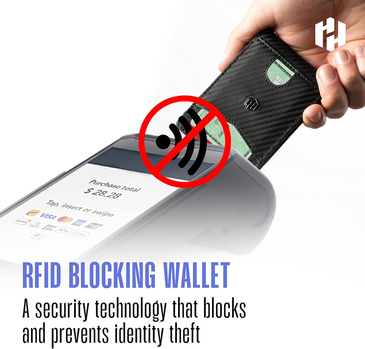 Slim Leather AirTag Wallet – RFID Blocking Bifold for Men - Abbycart