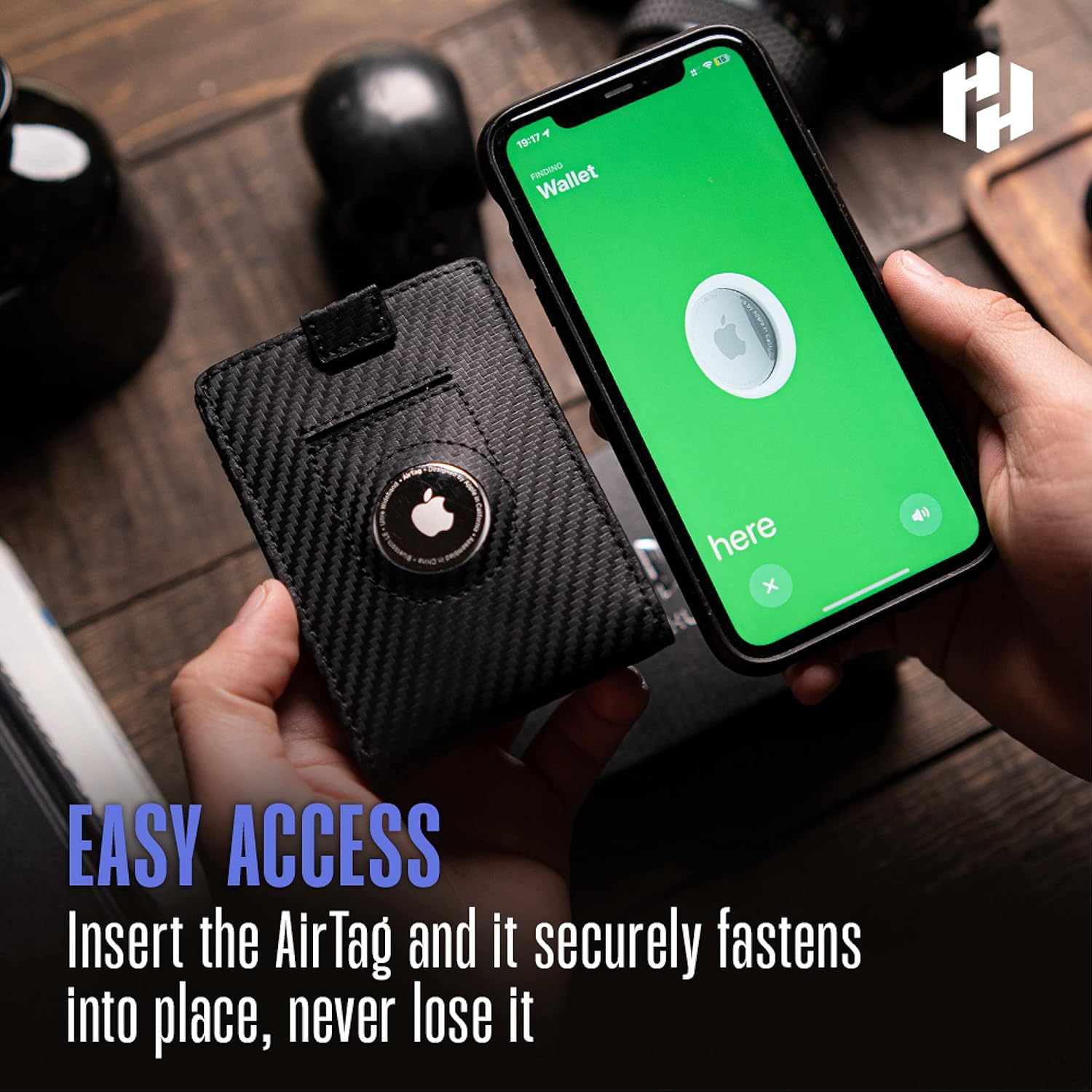 Slim Leather AirTag Wallet – RFID Blocking Bifold for Men - Abbycart