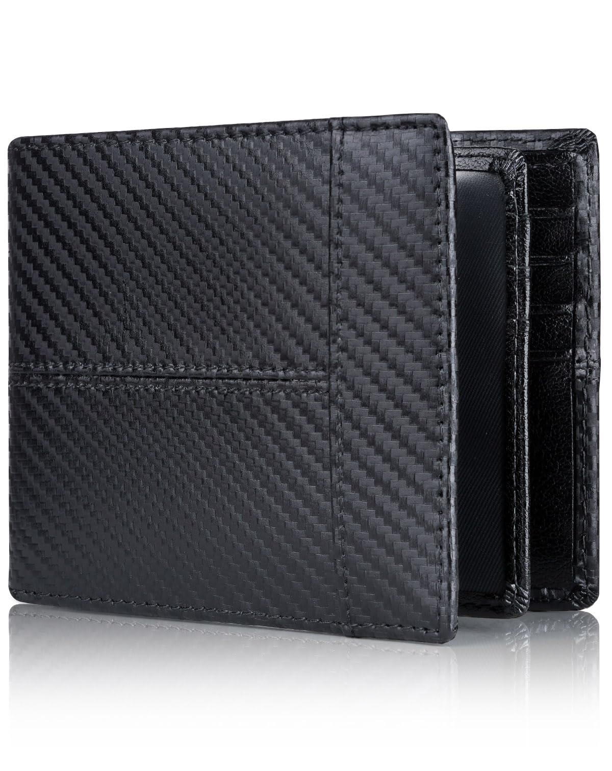 Slim Leather RFID Wallet for Men with 16 Card Slots - Abbycart