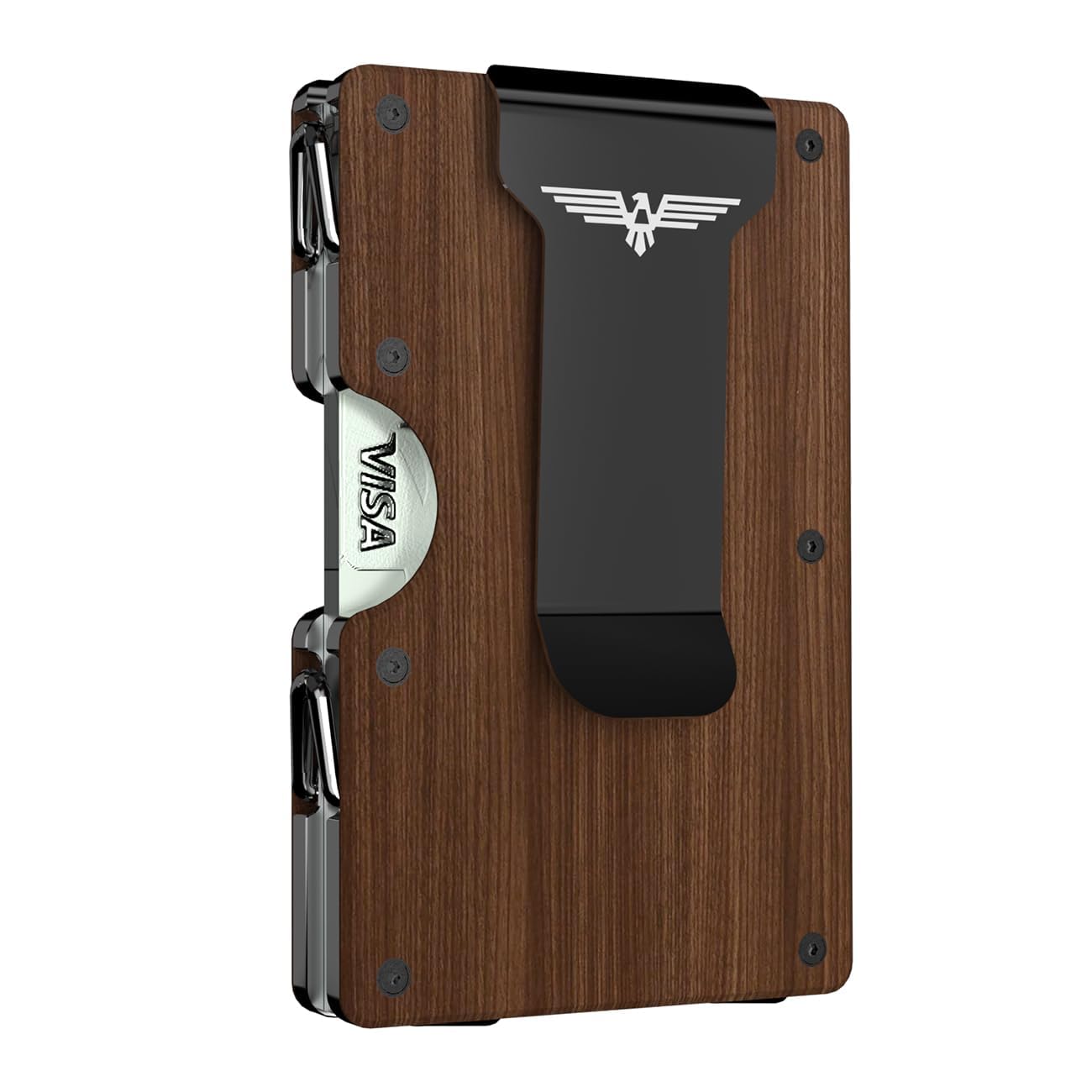 Slim Metal Wallet for Men RFID Blocking Card Holder 20 Cards