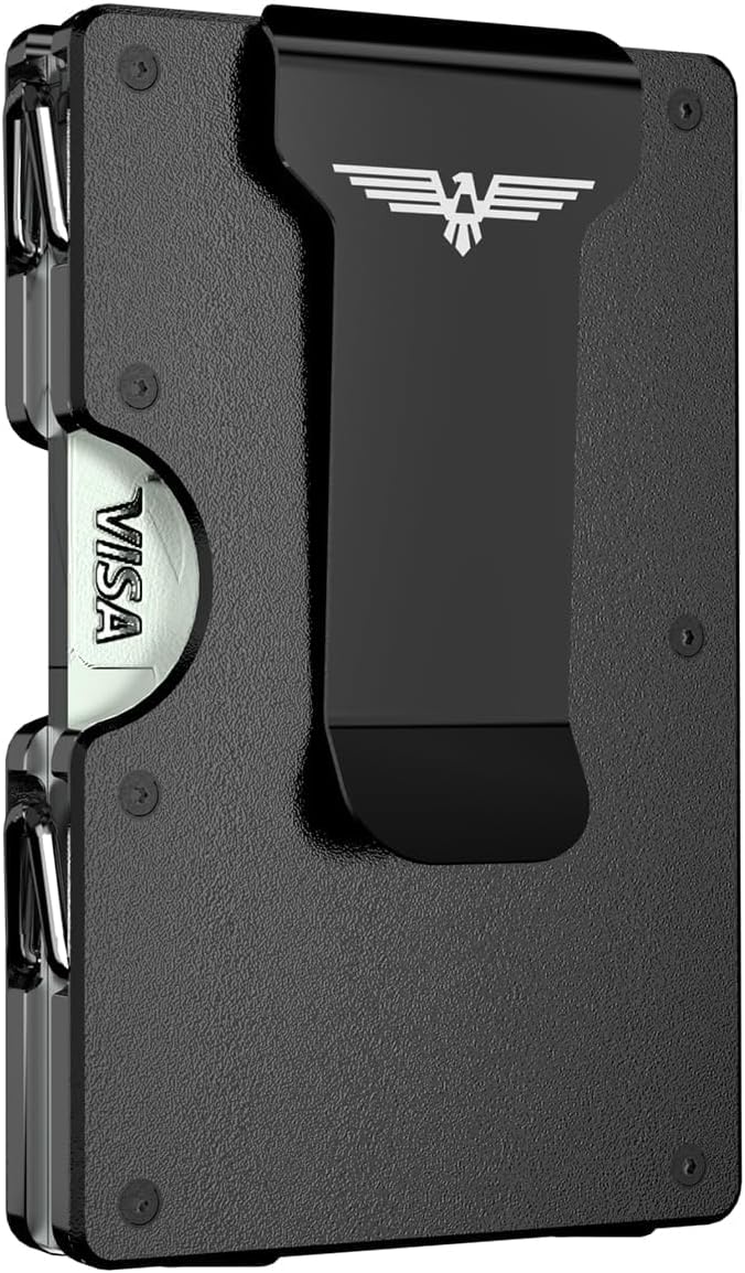 Slim Metal Wallet for Men RFID Blocking Card Holder 20 Cards