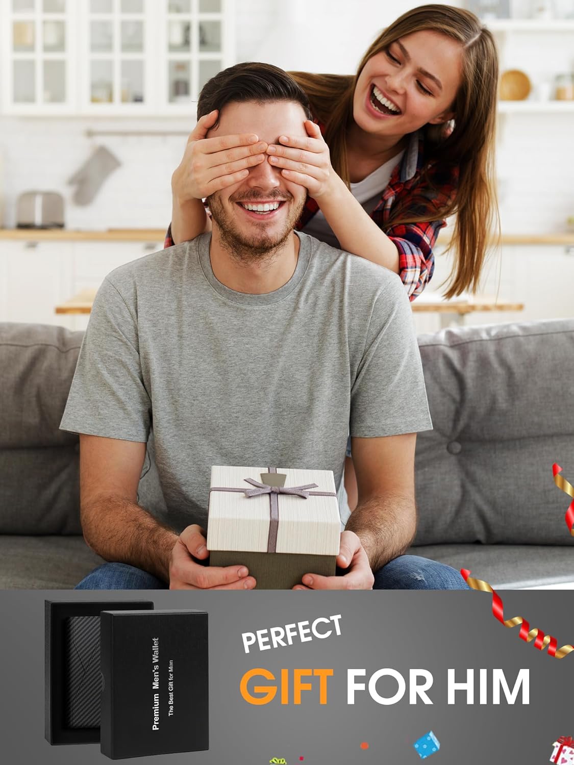 Slim Minimalist Men's Wallet with Money Clip – RFID Blocking, Holds 9 - 13 Cards - Abbycart