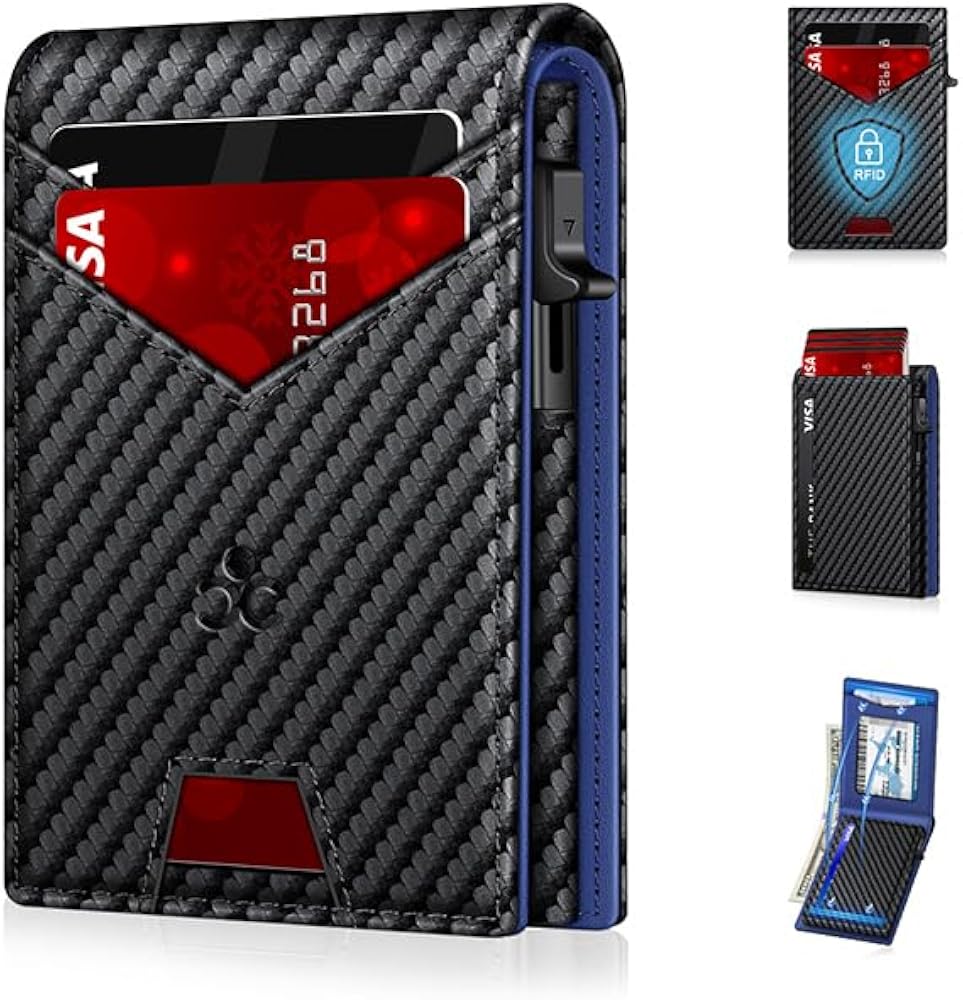 Slim Pop-Up Wallet for Men with RFID Blocking