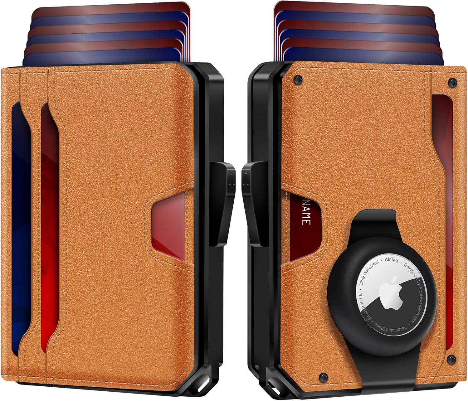 Slim RFID AirTag Wallet for Men | Minimalist Card Holder with Money Clip - Abbycart