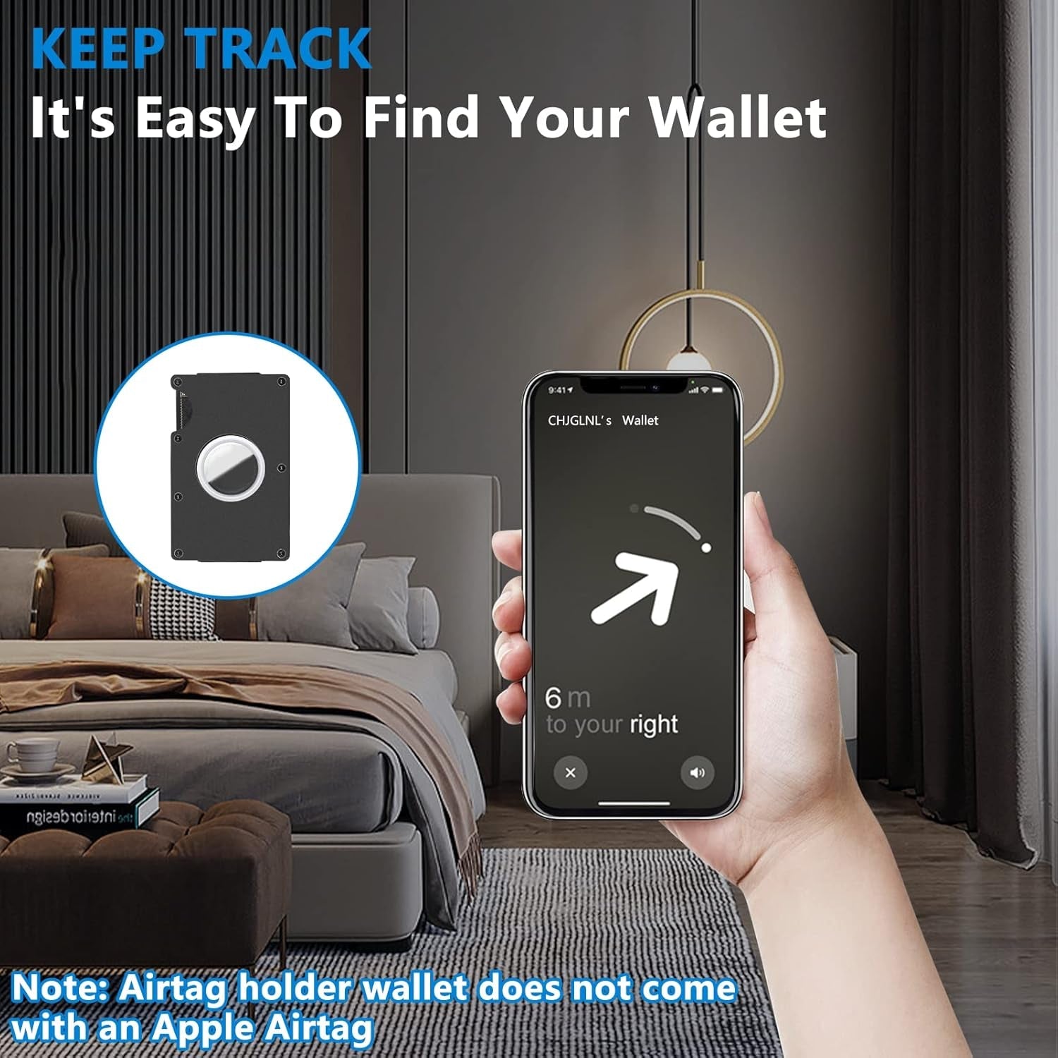 Slim RFID Blocking Airtag Wallet for Men – Metal Wallet with Money Clip - Abbycart