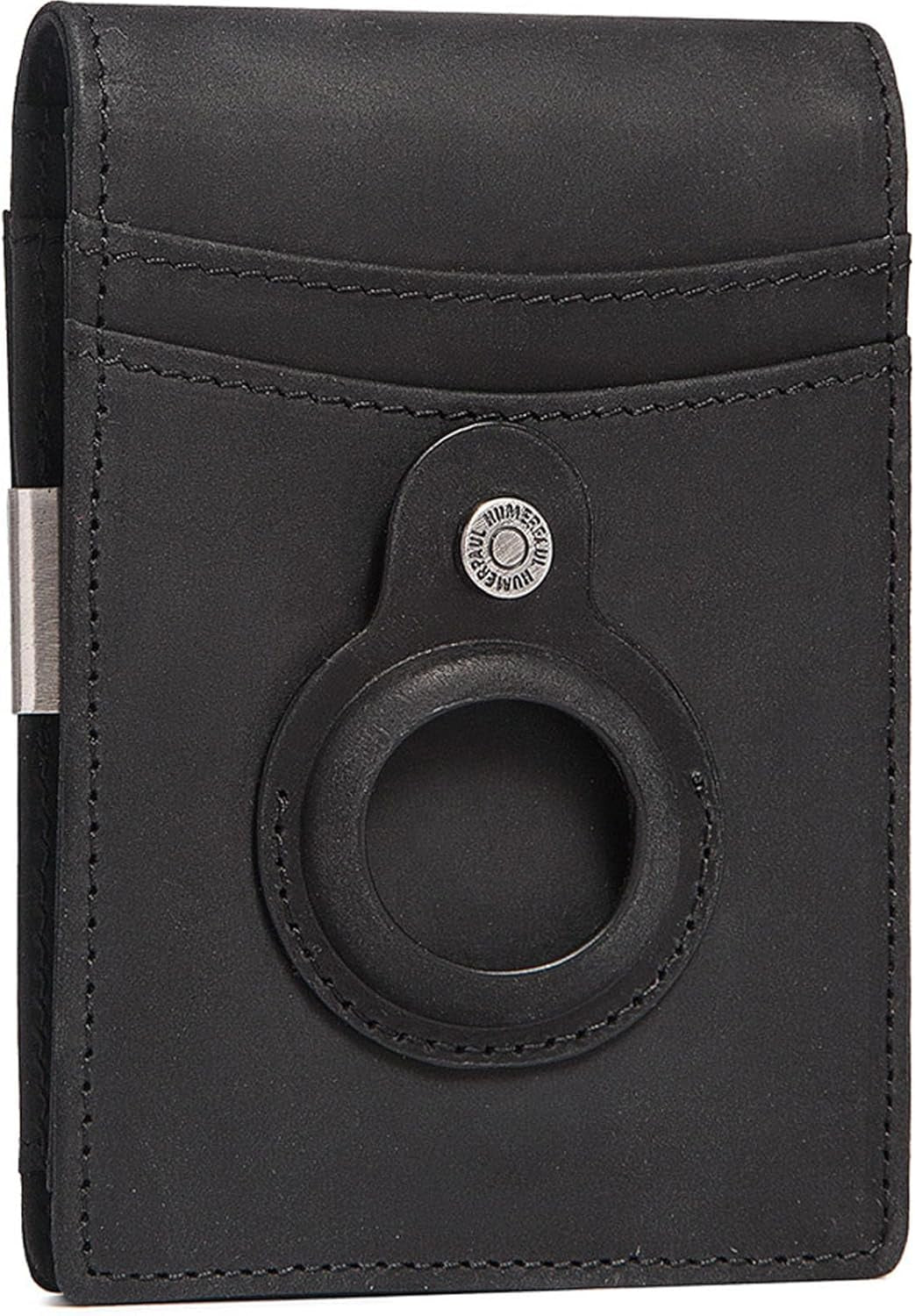 Slim RFID Blocking Airtag Wallet for Men – Minimalist Bifold with Money Clip & Card Holder - Abbycart