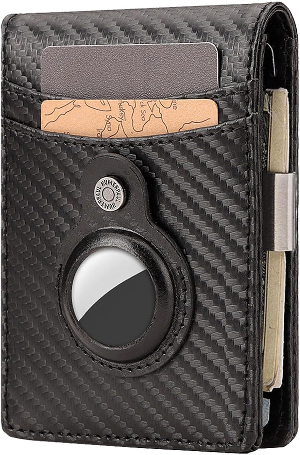 Slim RFID Blocking Airtag Wallet for Men – Minimalist Bifold with Money Clip & Card Holder - Abbycart