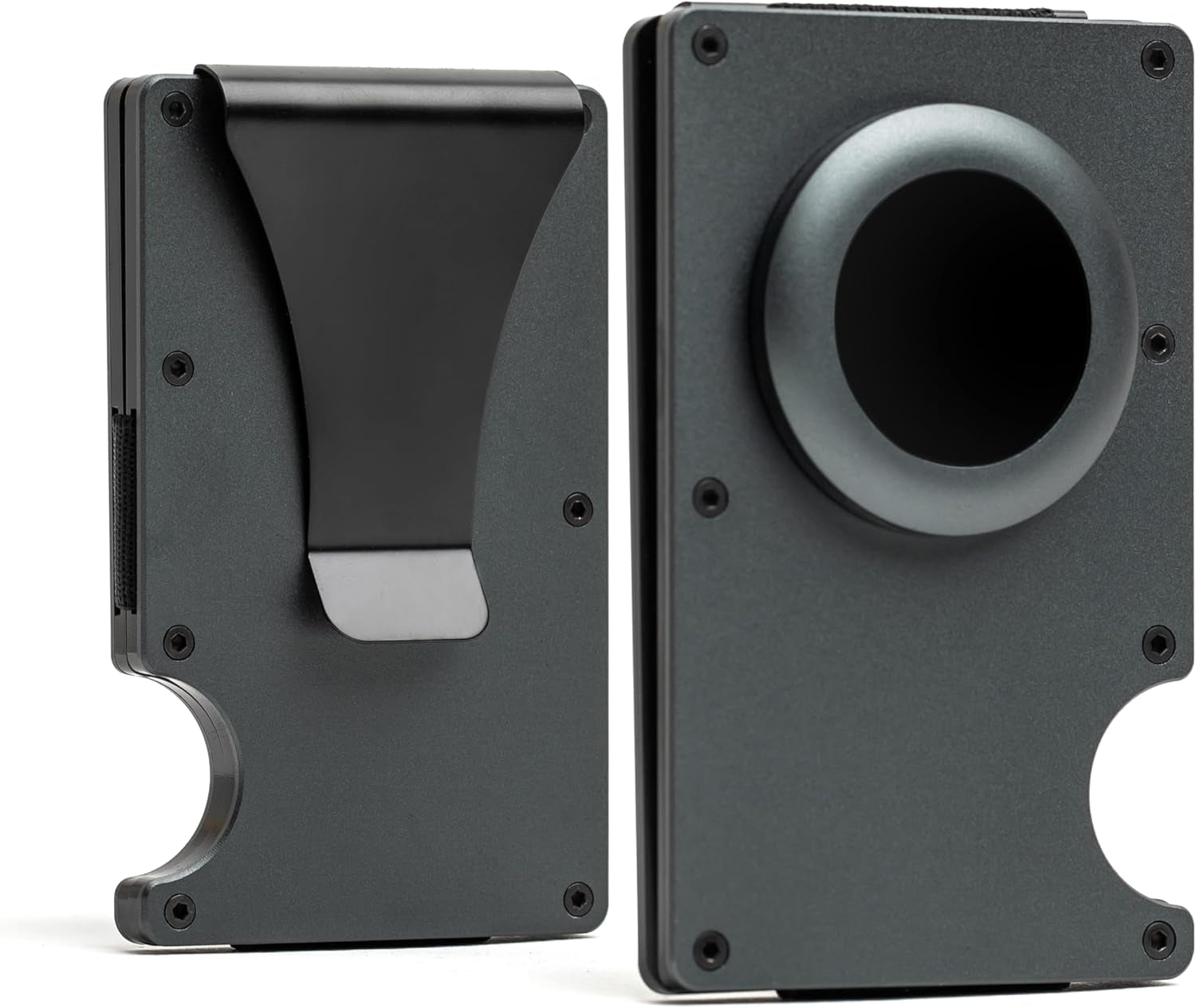 Slim RFID Blocking AirTag Wallet – Minimalist Aluminum Wallet with Money Clip - Abbycart