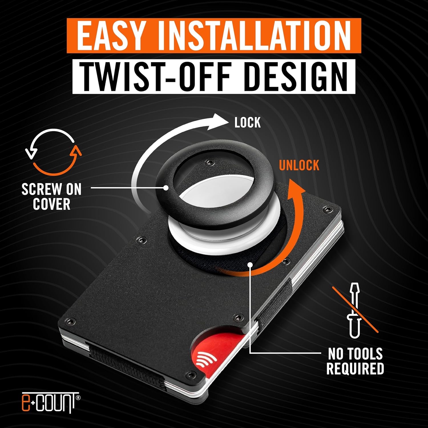 Slim RFID Blocking AirTag Wallet – Minimalist Aluminum Wallet with Money Clip - Abbycart