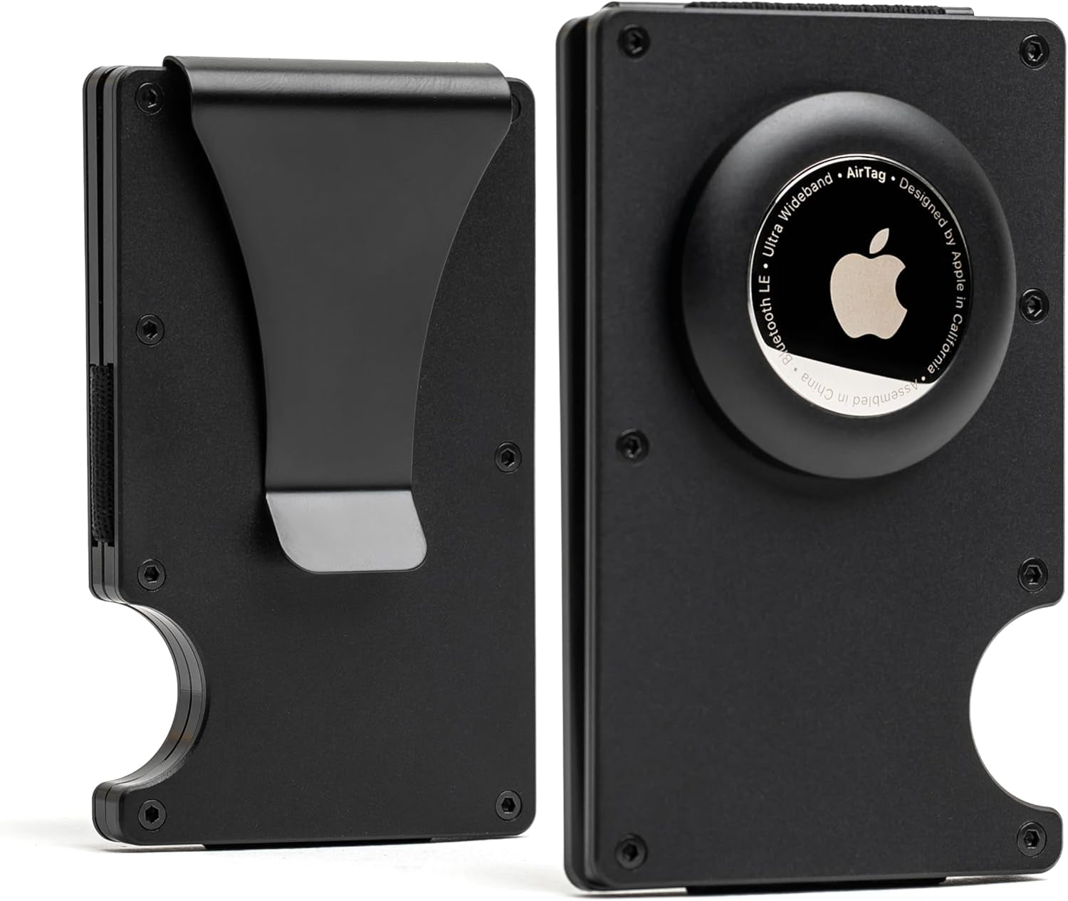 Slim RFID Blocking AirTag Wallet – Minimalist Aluminum Wallet with Money Clip - Abbycart