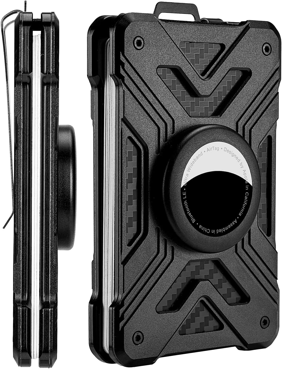 Slim RFID - Blocking Wallet for Men – Minimalist Airtag Holder with Money Clip - Abbycart