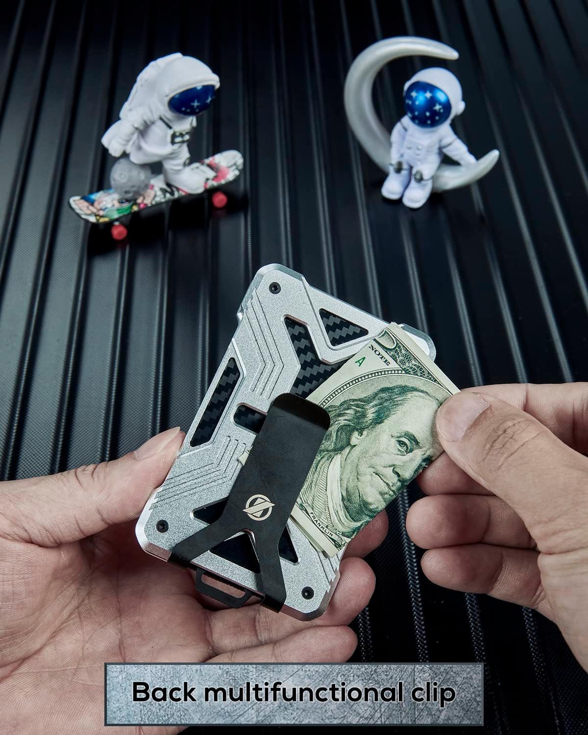 Slim RFID - Blocking Wallet for Men – Minimalist Airtag Holder with Money Clip - Abbycart