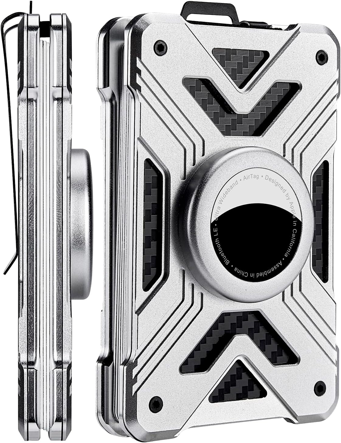 Slim RFID - Blocking Wallet for Men – Minimalist Airtag Holder with Money Clip - Abbycart