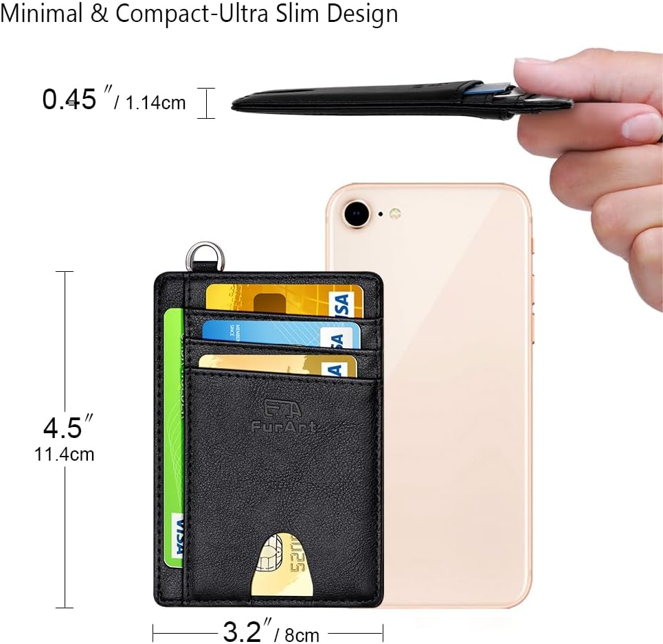 Slim RFID Front Pocket Wallet for Men – Minimalist Credit Card Holder