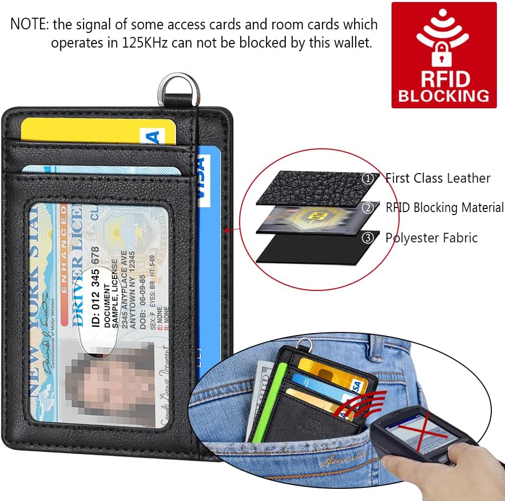 Slim RFID Front Pocket Wallet for Men – Minimalist Credit Card Holder
