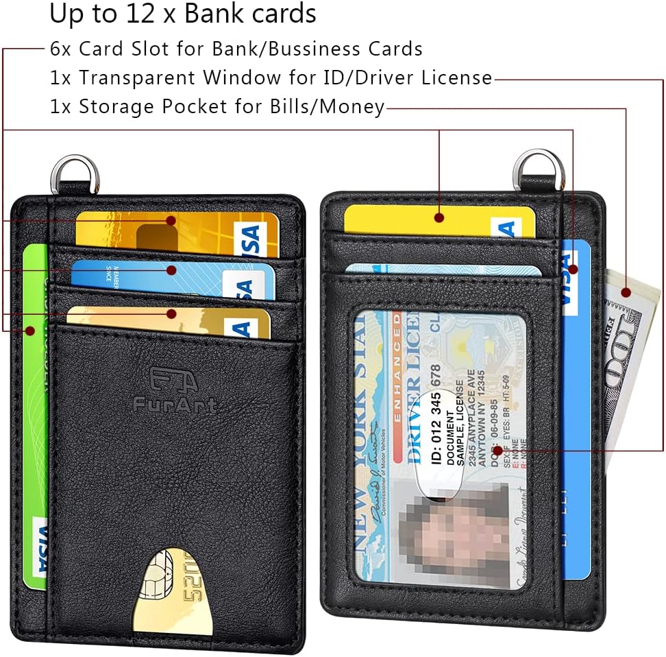 Slim RFID Front Pocket Wallet for Men – Minimalist Credit Card Holder