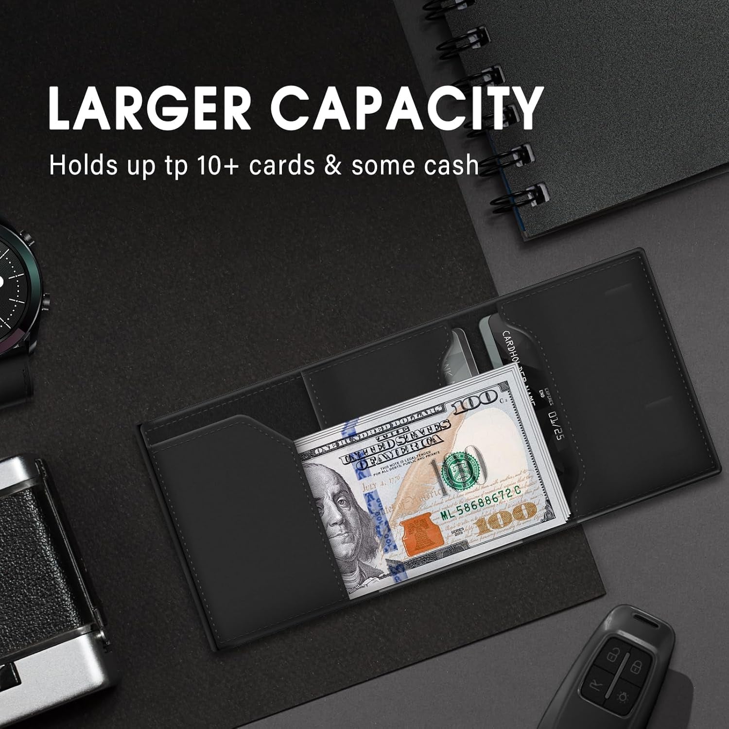 Slim RFID Leather AirTag Wallet for Men – Minimalist and Durable - Abbycart