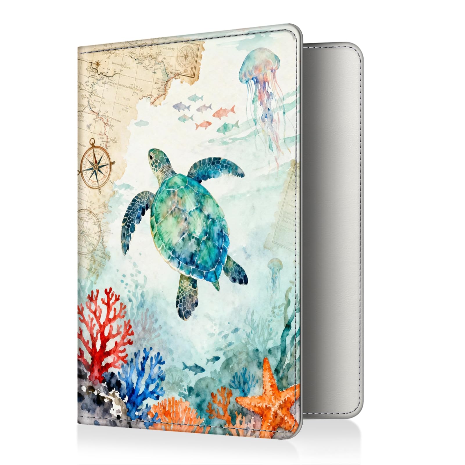 Slim RFID Passport Holder Travel Wallet with Credit Card Slots