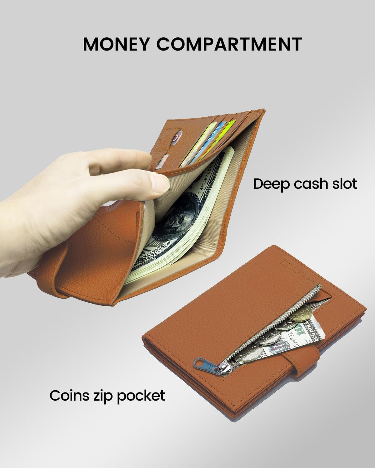 Slim RFID Passport Wallet – Leather Travel Holder - Abbycart