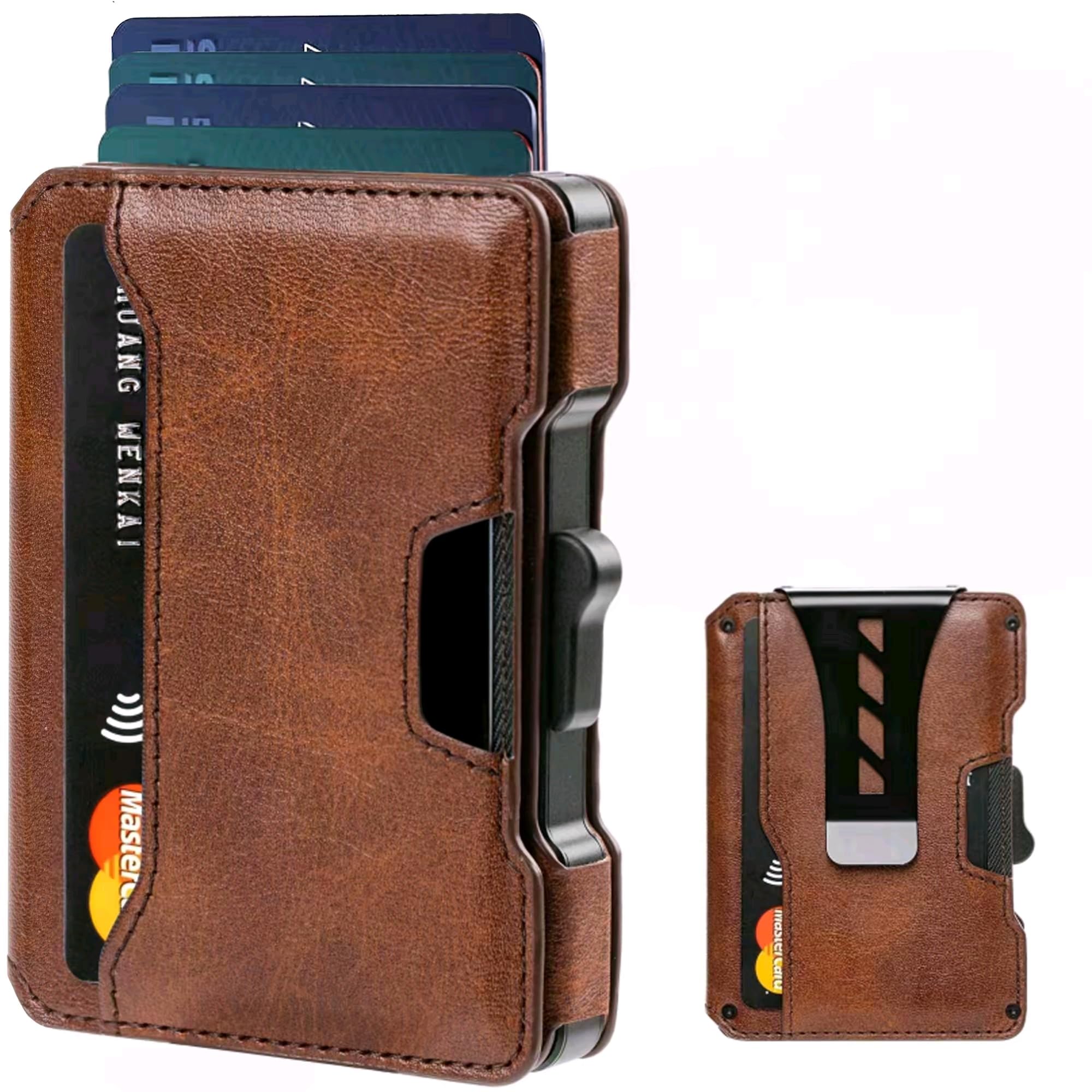 Slim RFID Wallet for Men – Pop - Up Card Case & Money Clip - Abbycart