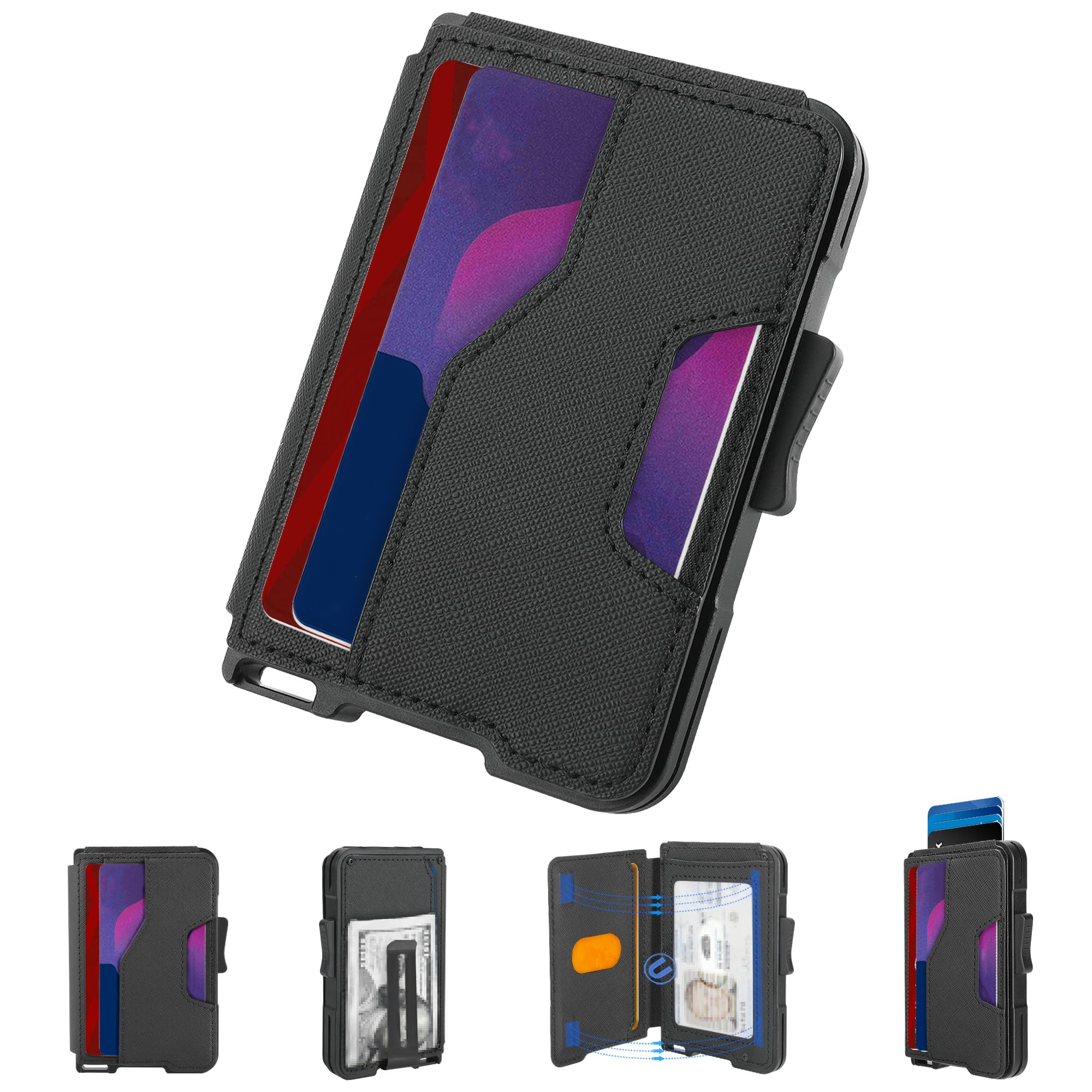 Slim RFID Wallet for Men with Pop - Up Card Holder - Abbycart