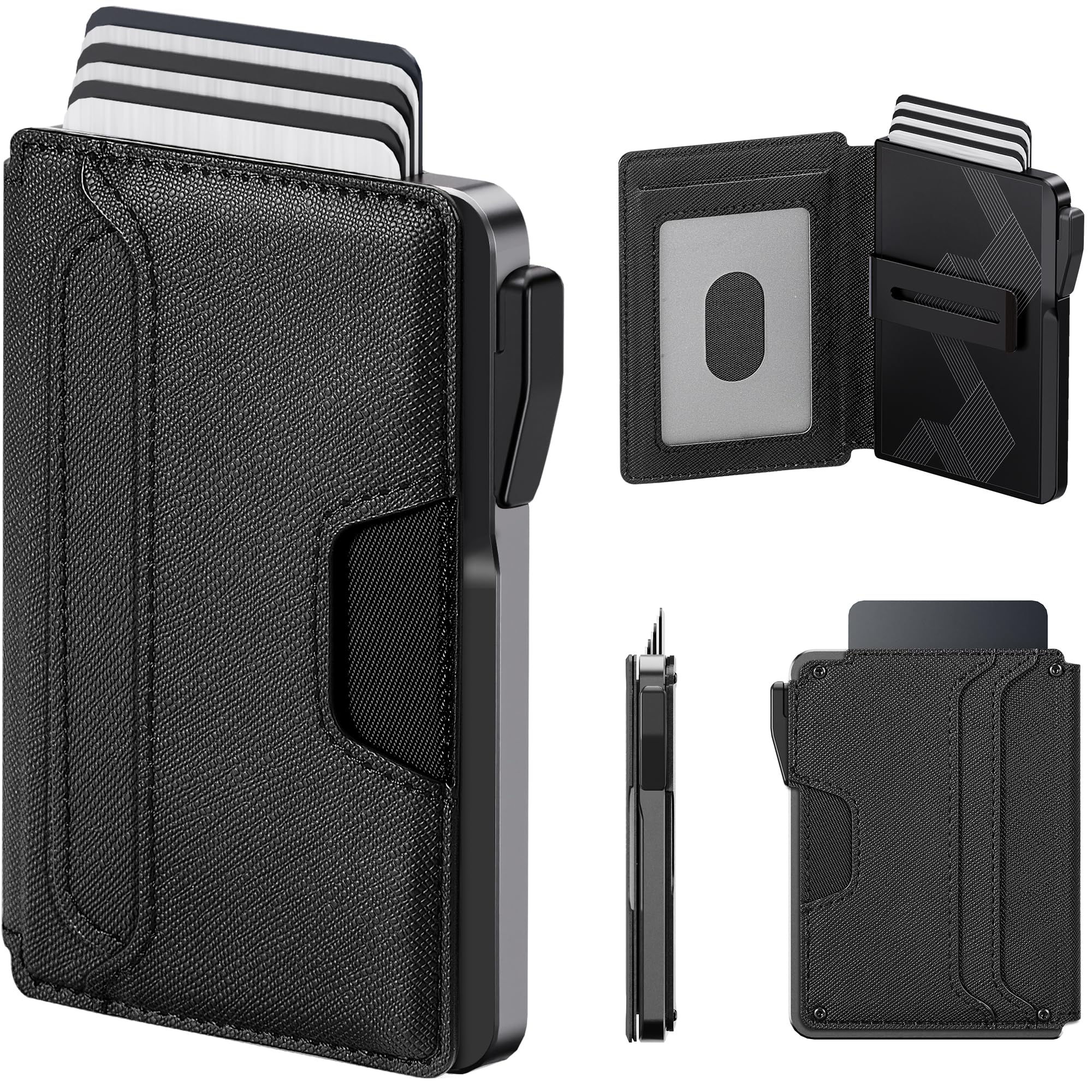 Slim RFID Wallet for Men with Pop - Up Card Holder & Clip - Abbycart