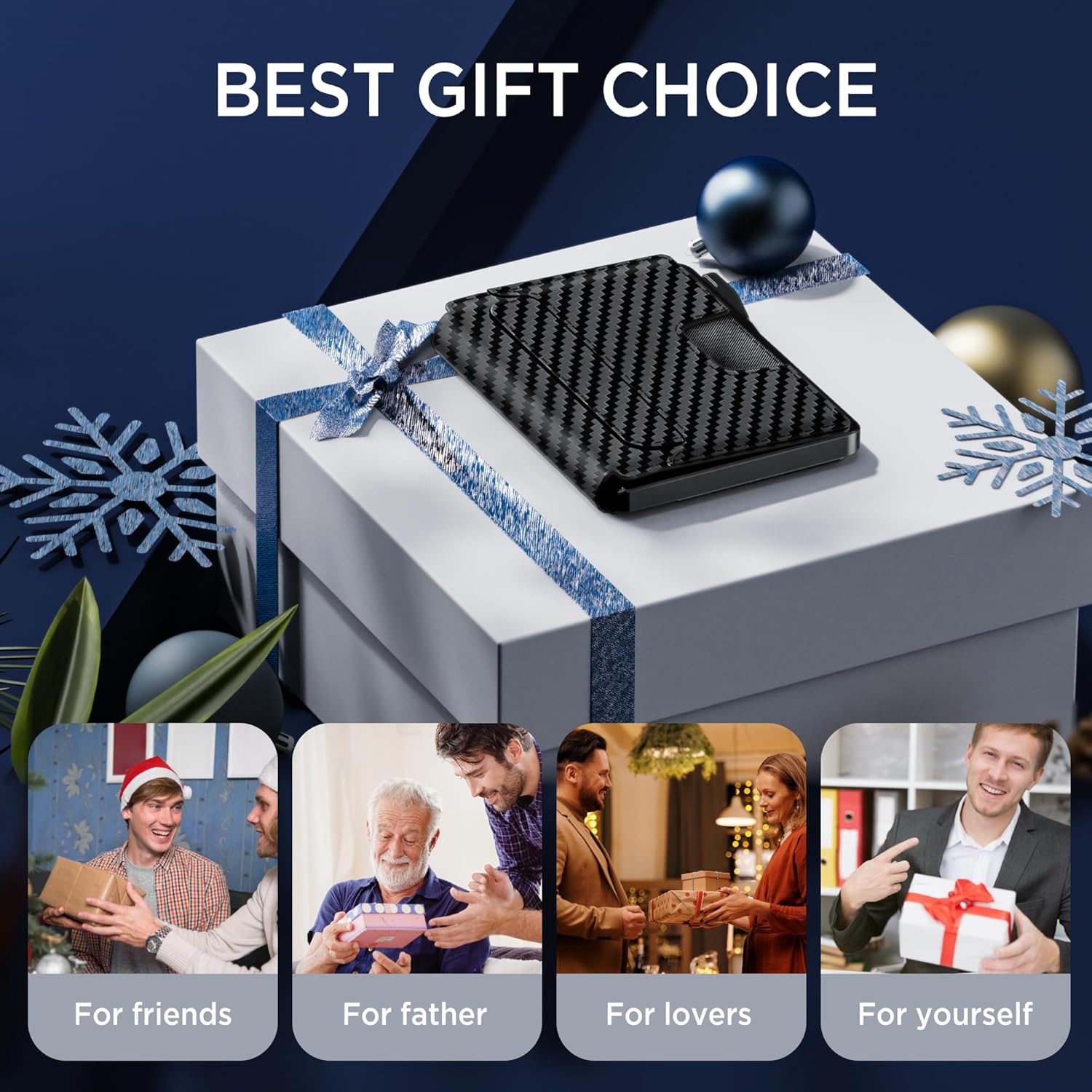 Slim RFID Wallet for Men with Pop - Up Card Holder & Clip - Abbycart