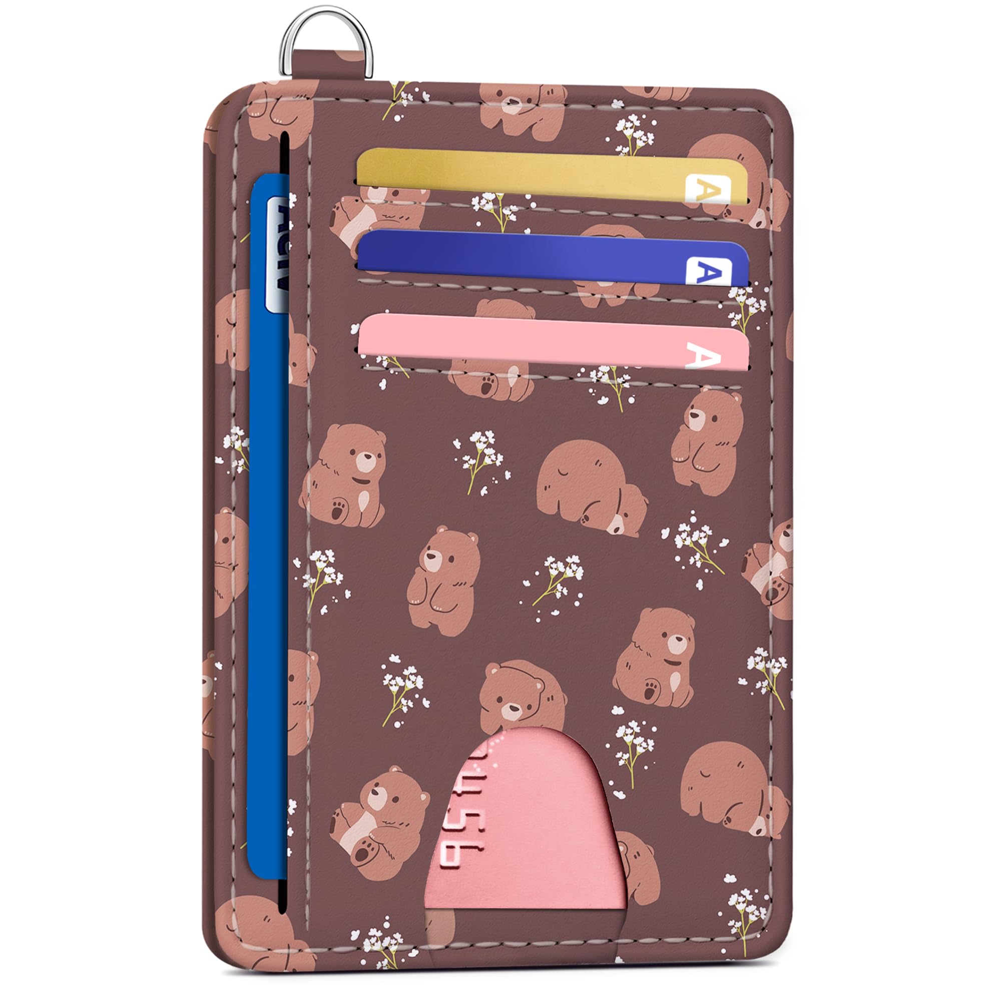 Slim RFID Wallet for Women | Floral Credit Card Holder