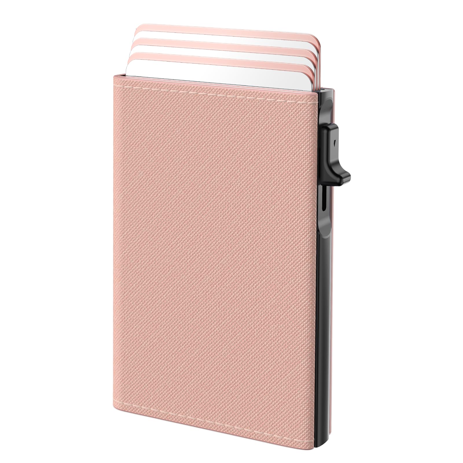 Slim Women Leather Wallet RFID Pop Up Card Holder ID Window