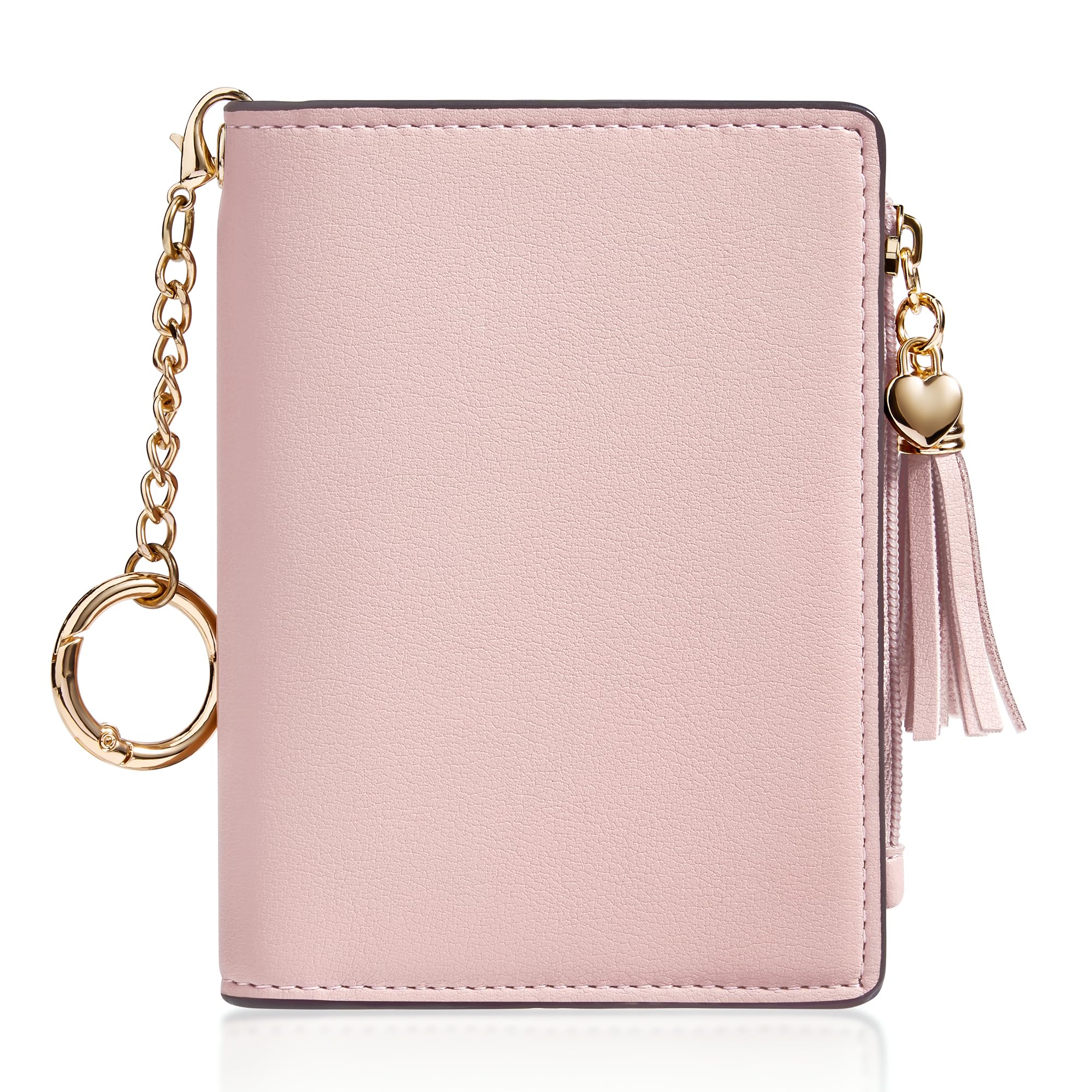 Small RFID Wallet for Women with ID Window & Zipper Coin Pocket