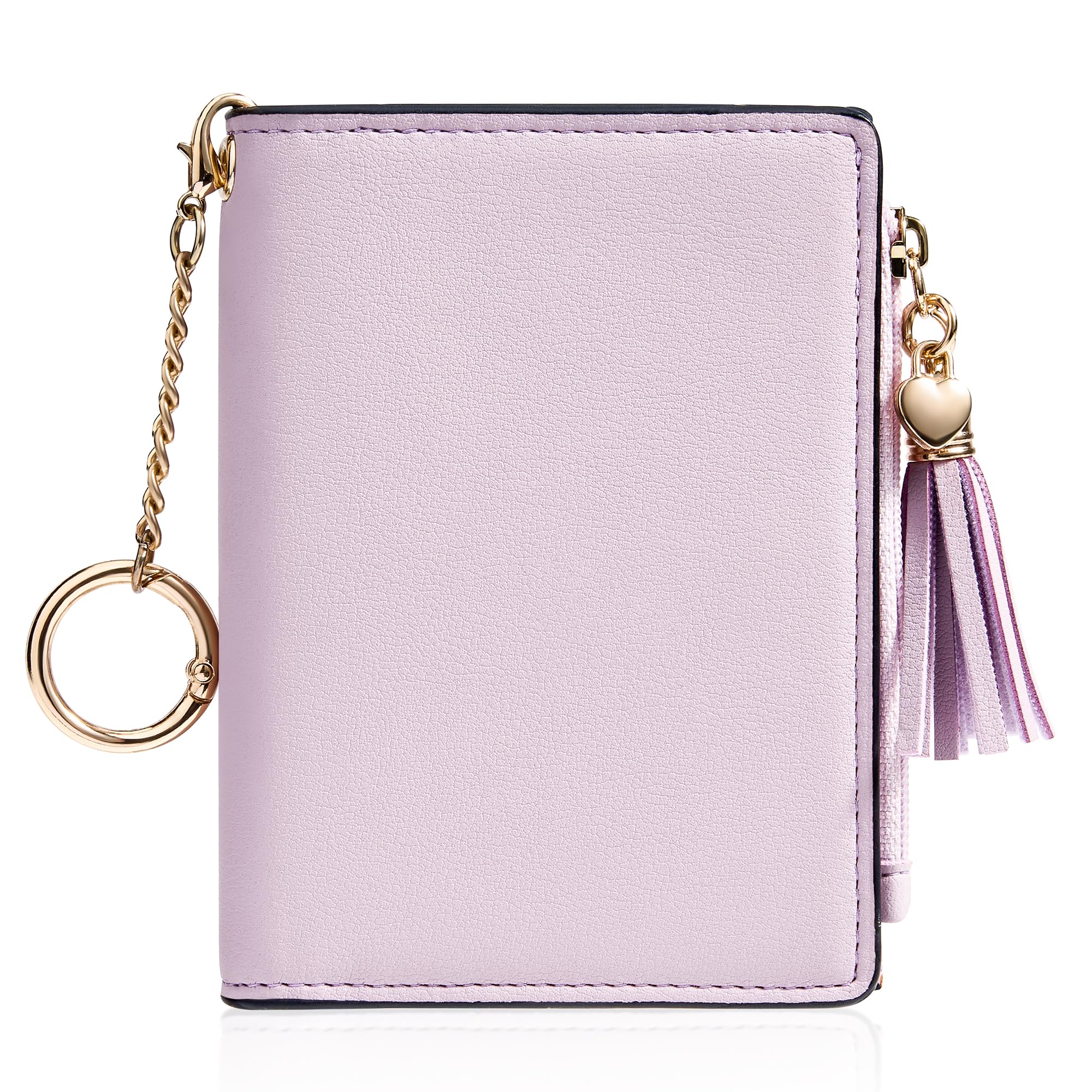Small RFID Wallet for Women with ID Window & Zipper Coin Pocket