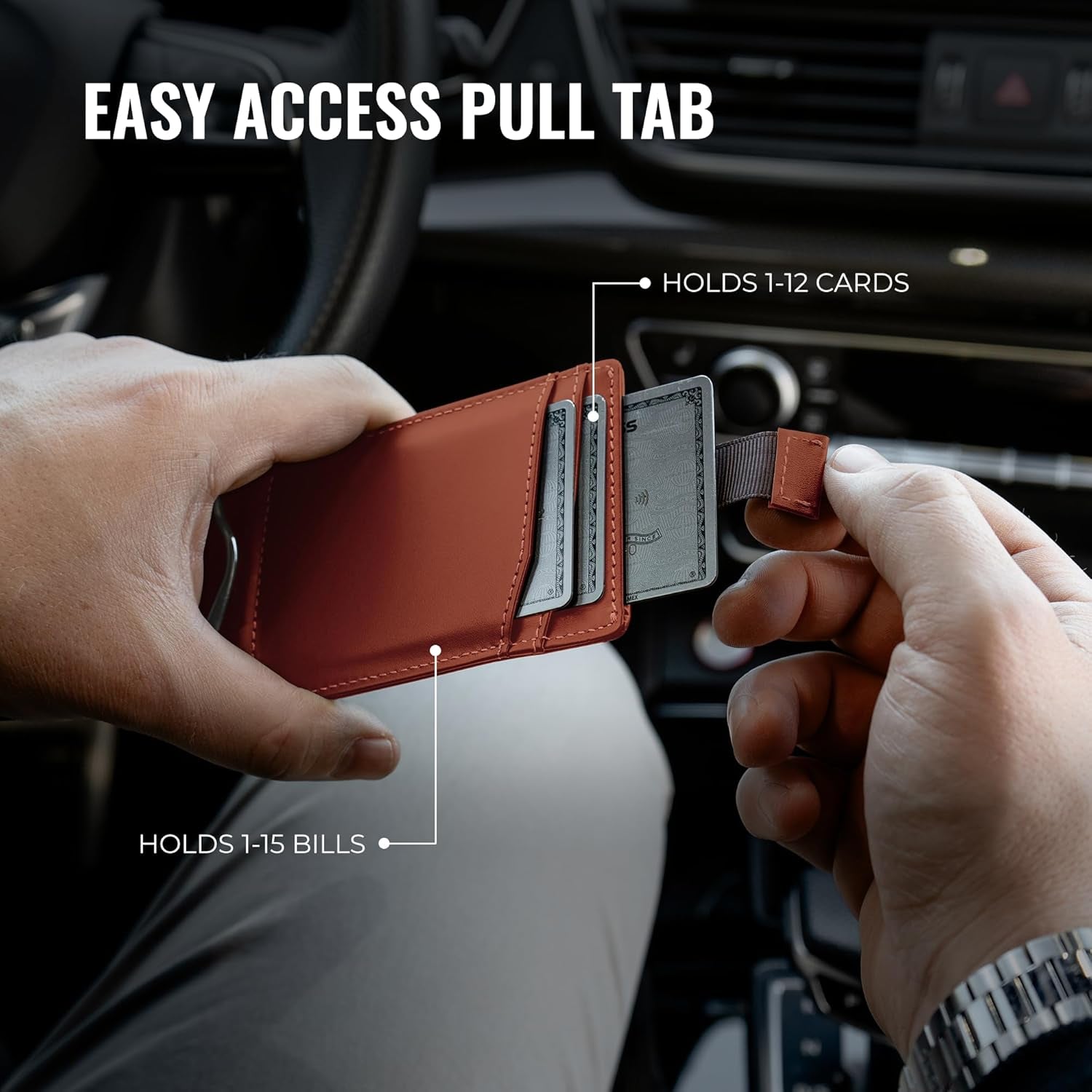 Smart AirTag Wallet for Men | RFID - Blocking Slim Leather Design - Abbycart