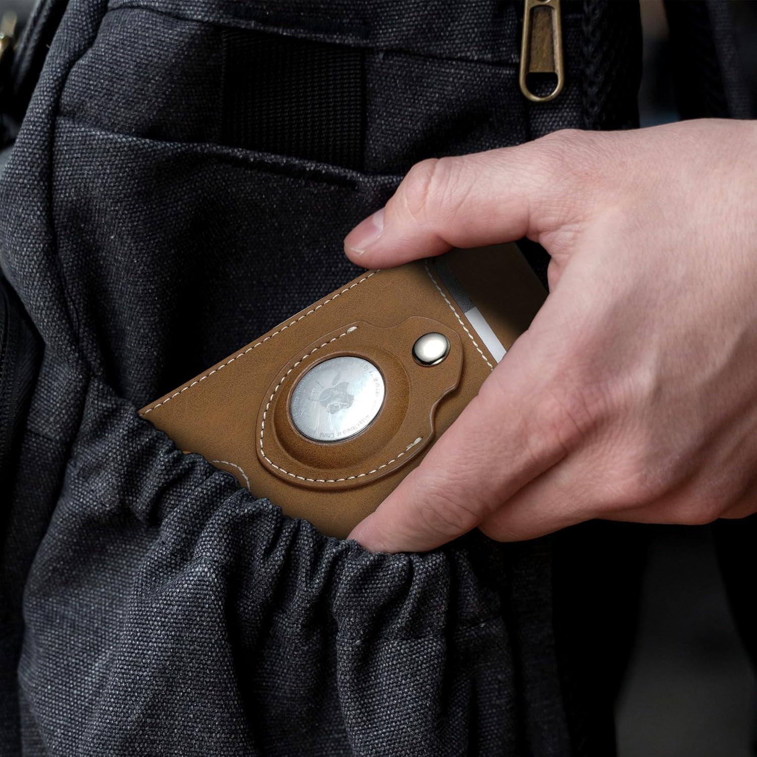 Smart AirTag Wallet for Men | RFID Blocking Slim Pop - Up Leather Wallet Holds 10+ Cards & ID Window Gift for Him - Abbycart